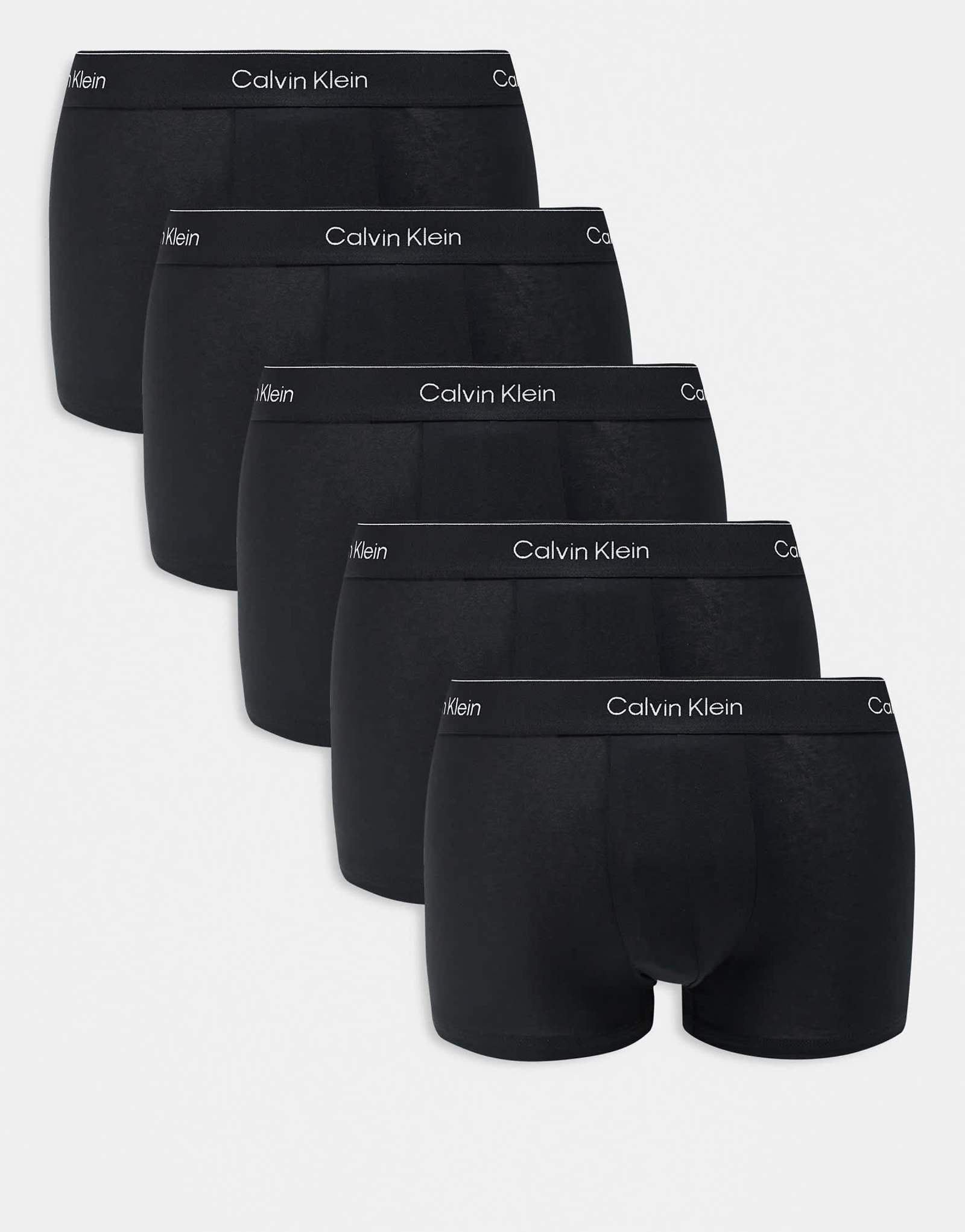 Трусы-боксеры Calvin Klein Icon из хлопка стрейч 5 шт черного цвета 17790₽