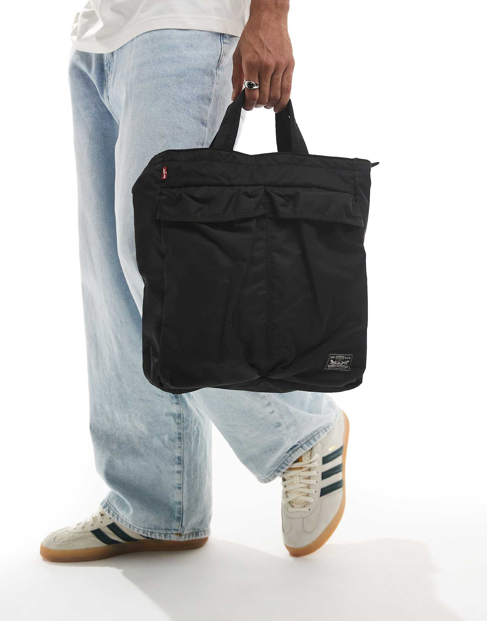 Холщовая сумка-тоут Levis Mission Bay черного цвета 15890₽