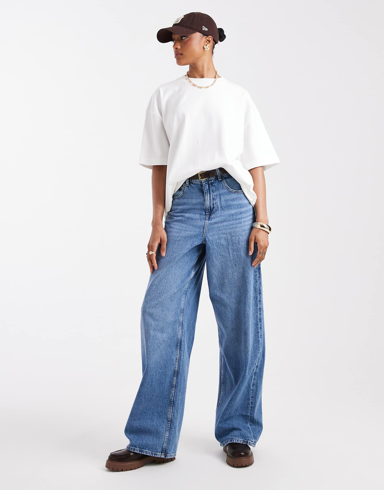 ONLY Tall Paulina - мешковатые джинсы с завышенной талией из светло-голубого денима