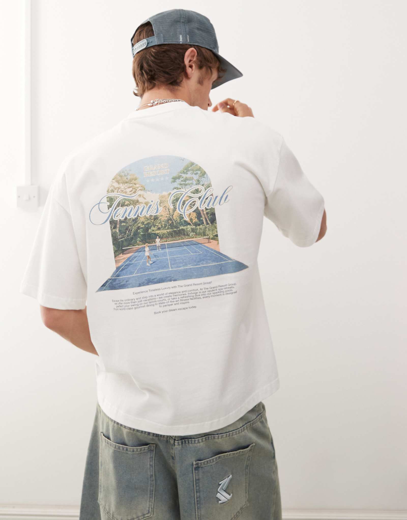 Футболка с запрещенным рисунком grand match темно-белого цвета 10290₽