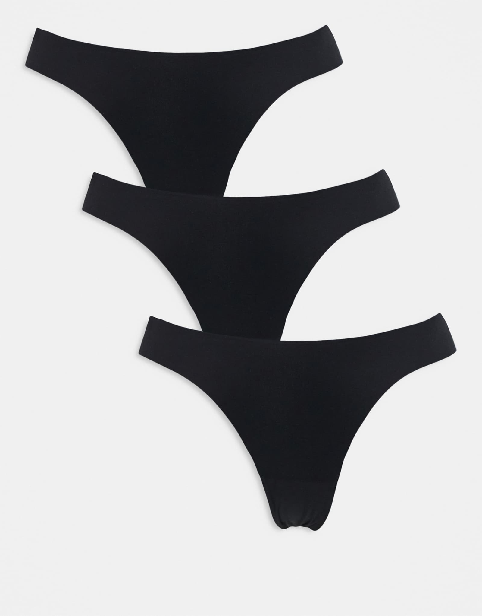 ВСЕГО 3 упаковки бразильских трусиков с кружевной отделкой черного цвета 7790₽