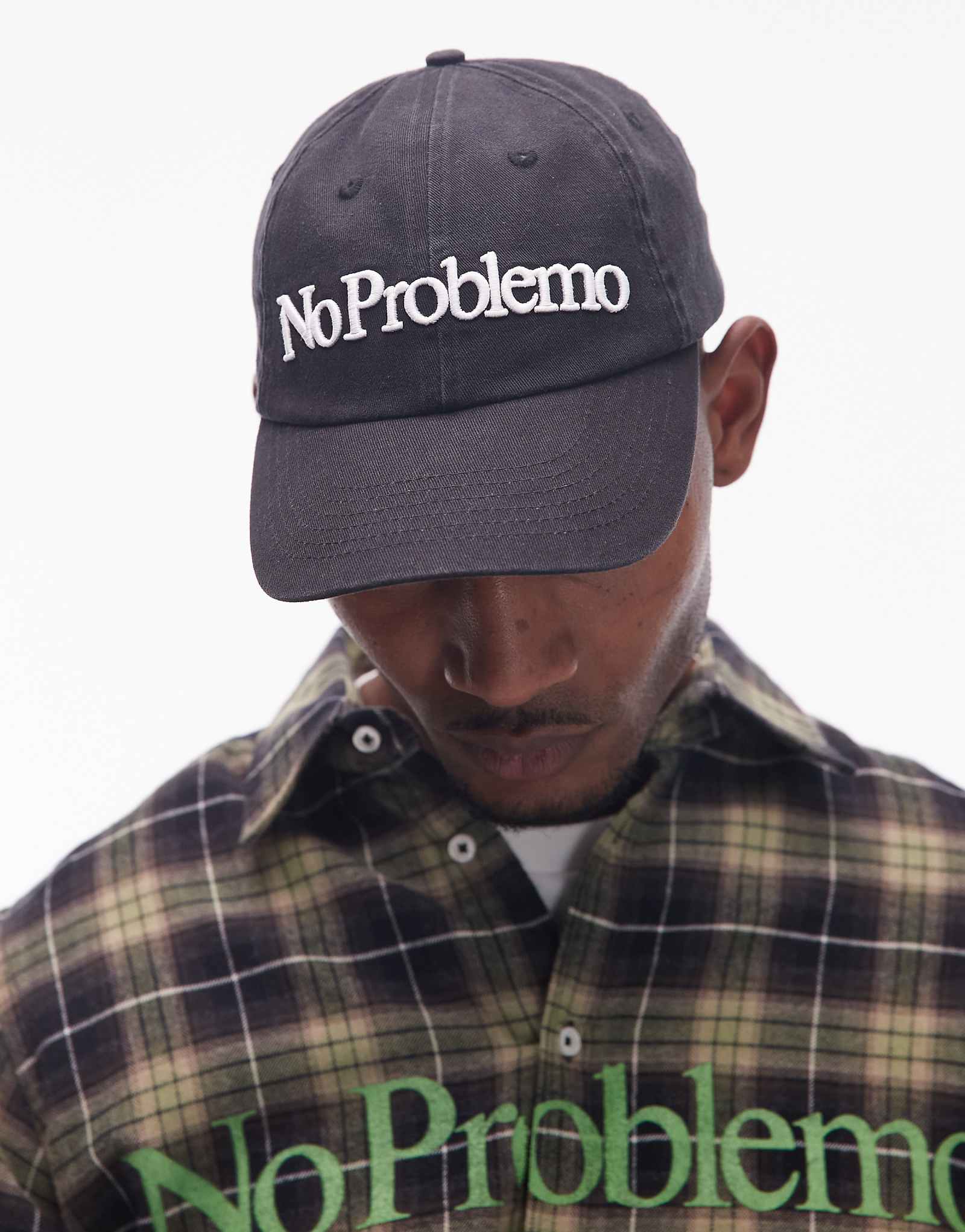 Колпачок с логотипом No Problemo черного цвета