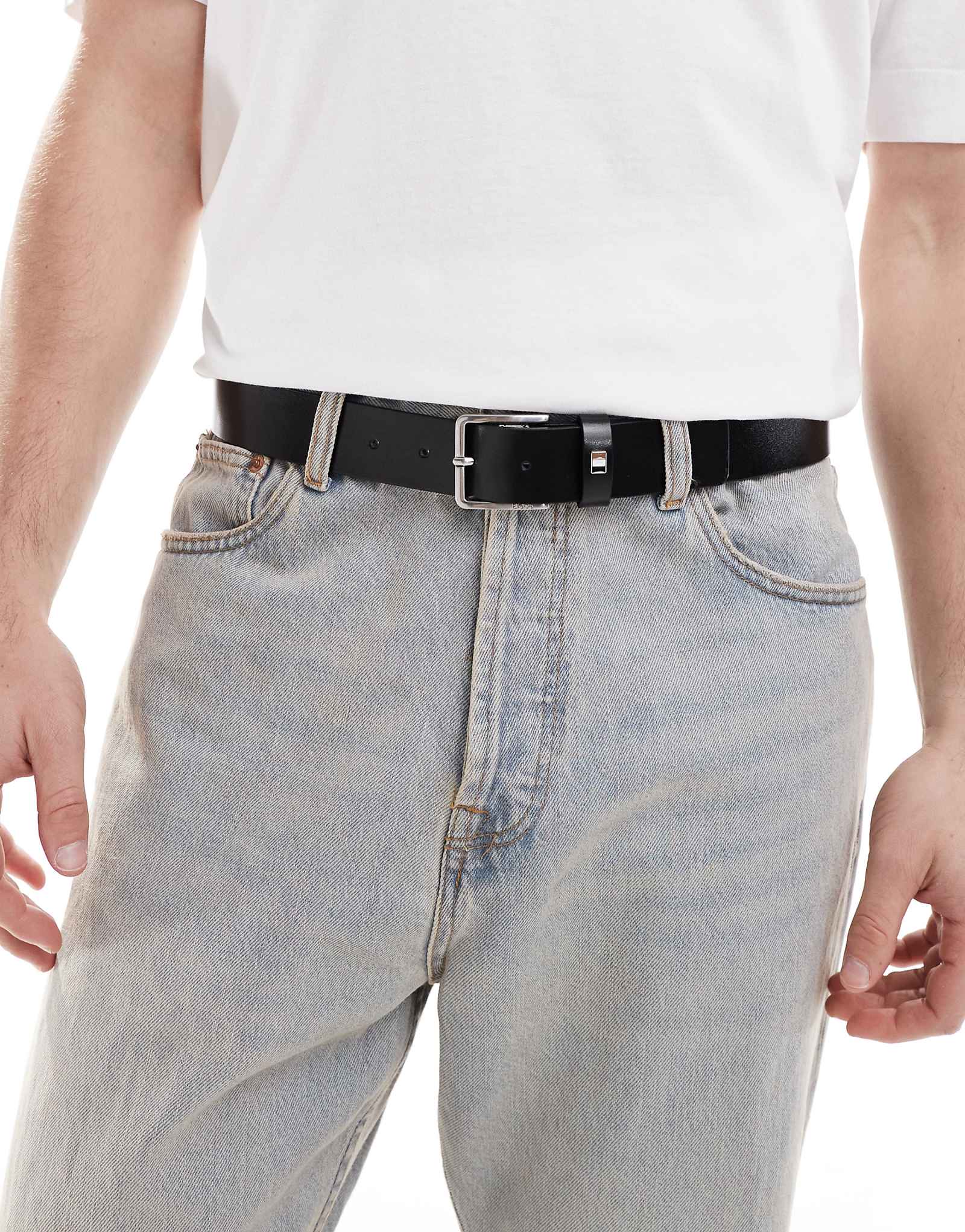 Пояс с логотипом BOSS flag черного цвета 12290₽