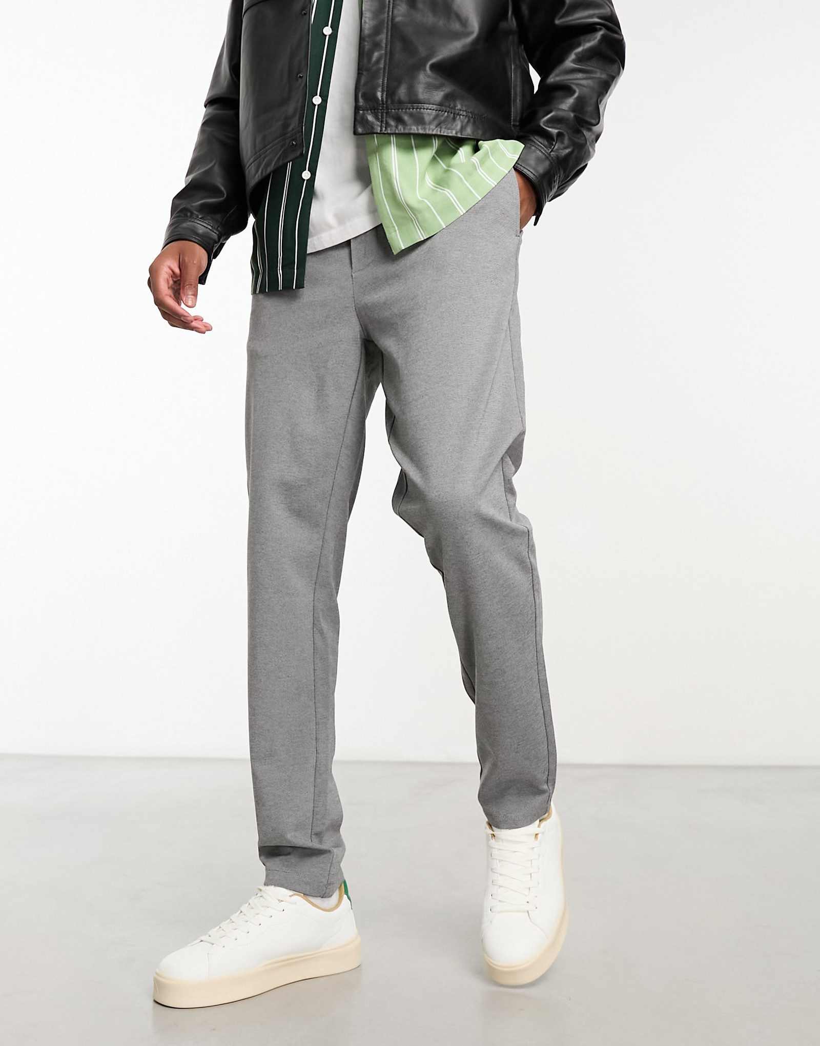 Узкие брюки зауженного кроя Only -Sons серого цвета 12790₽