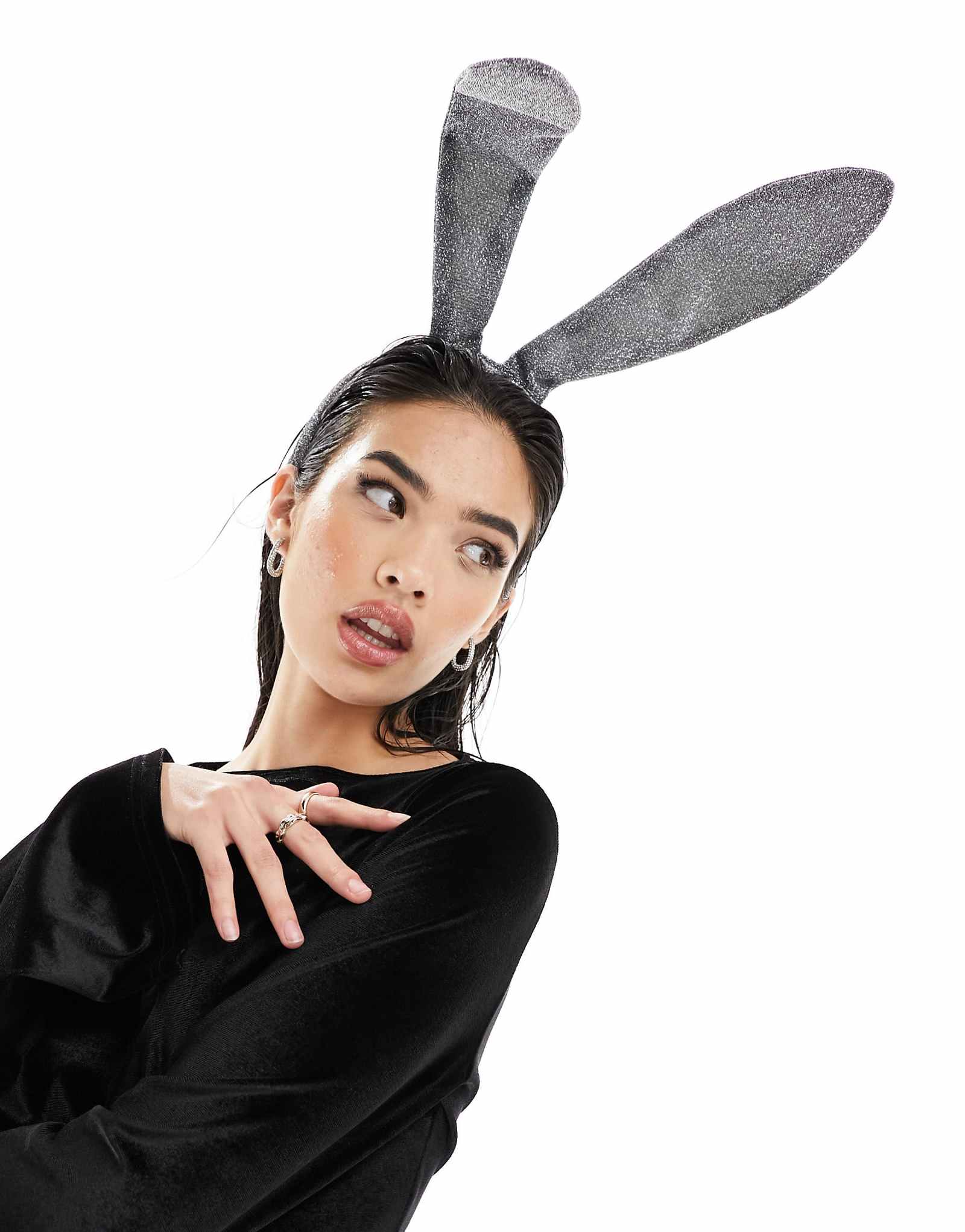 Мои аксессуары Лондонские заячьи ушки на Хэллоуин в металлическом цвете 3590₽