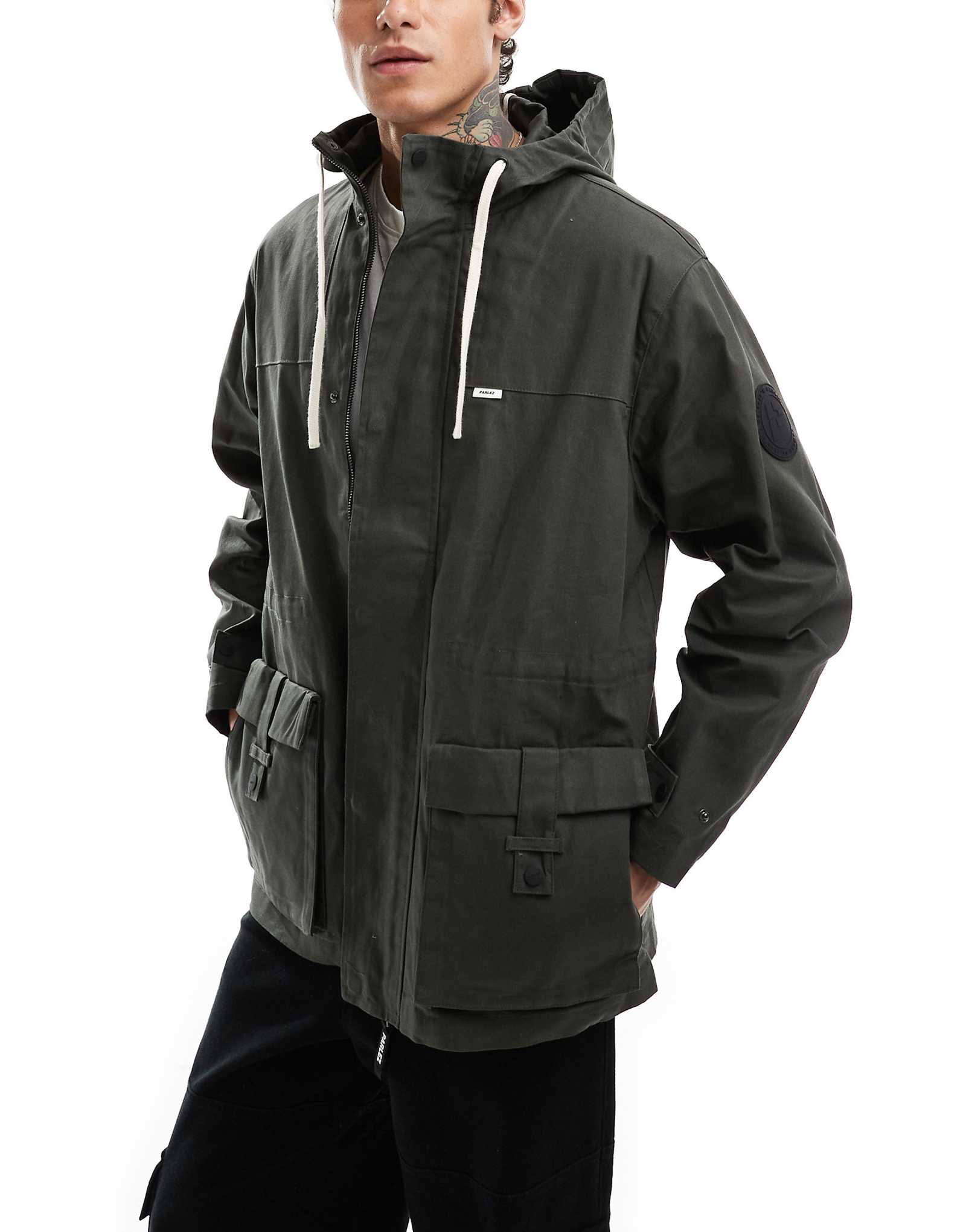 Куртка-парка Parlez drax цвета хаки