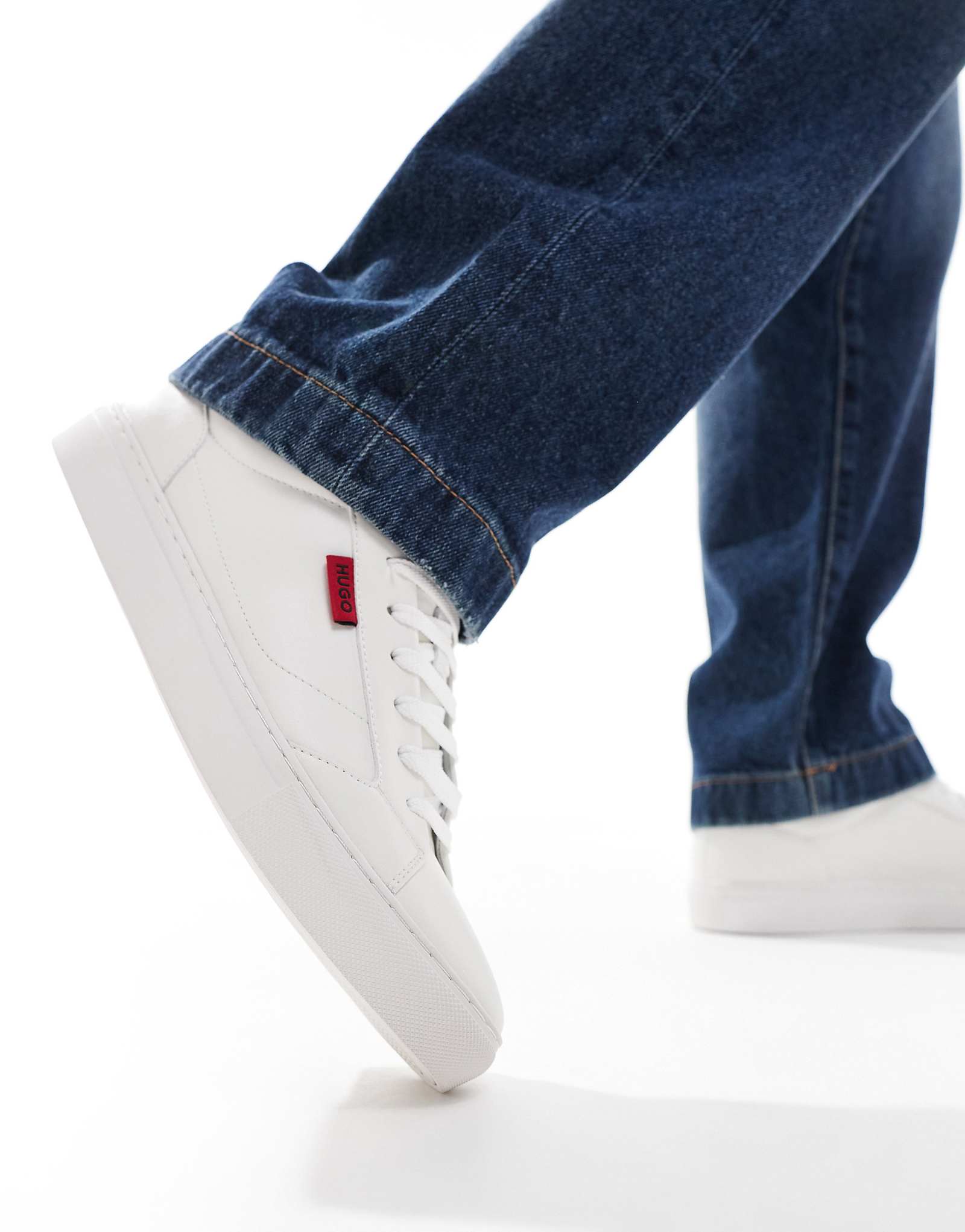 Кроссовки HUGO Red Morrie Tenn белого цвета 36490₽