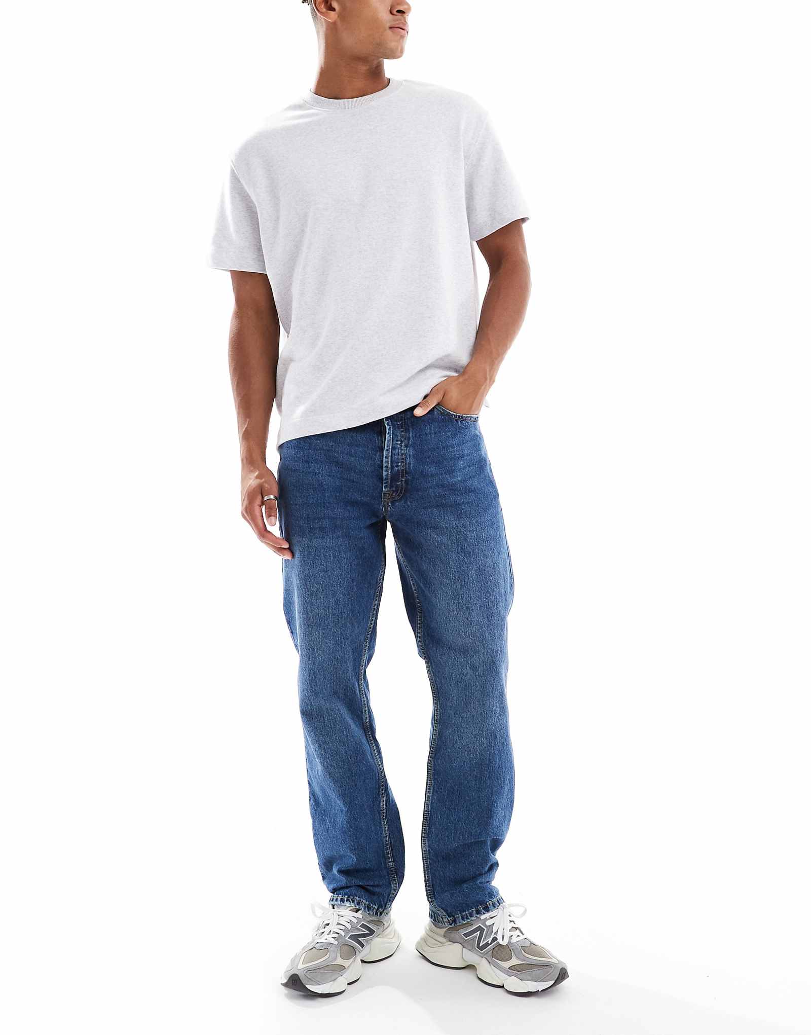 Джинсы Dr Denim Dash обычного покроя с прямыми штанинами средней длины свободного кроя 5890₽