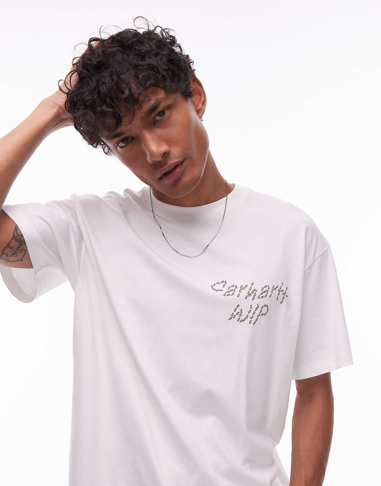 Футболка Carhartt WIP с рисунком подсолнуха белого цвета 11790₽