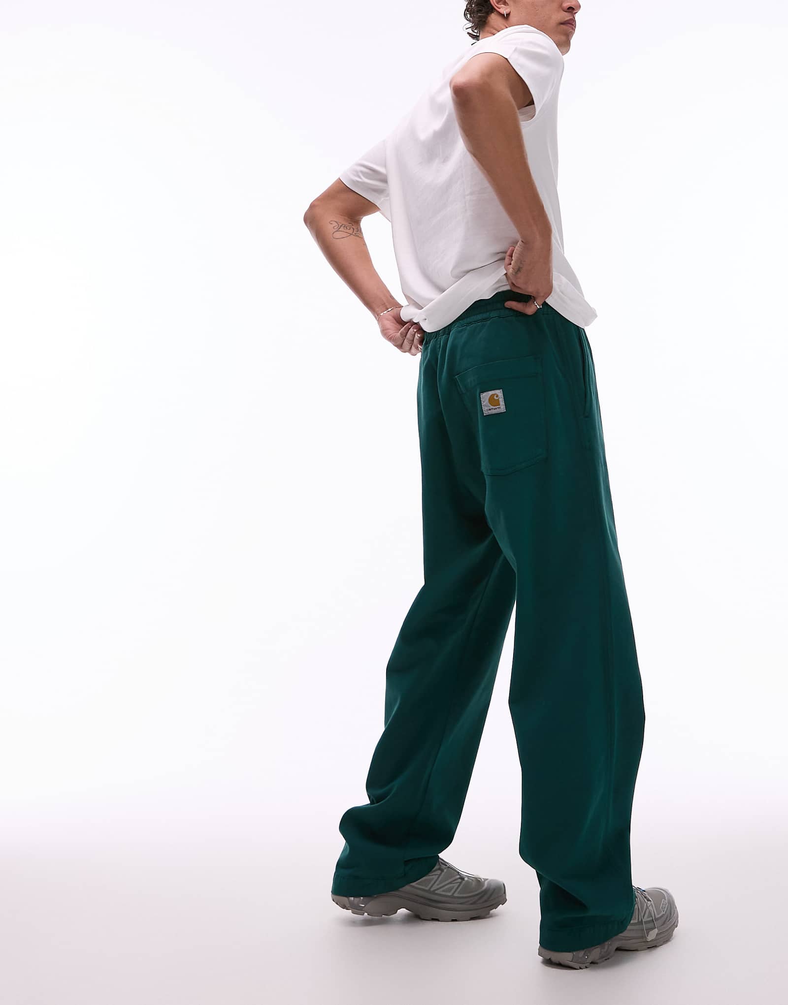 Брюки Carhartt WIP Floyde зеленого цвета