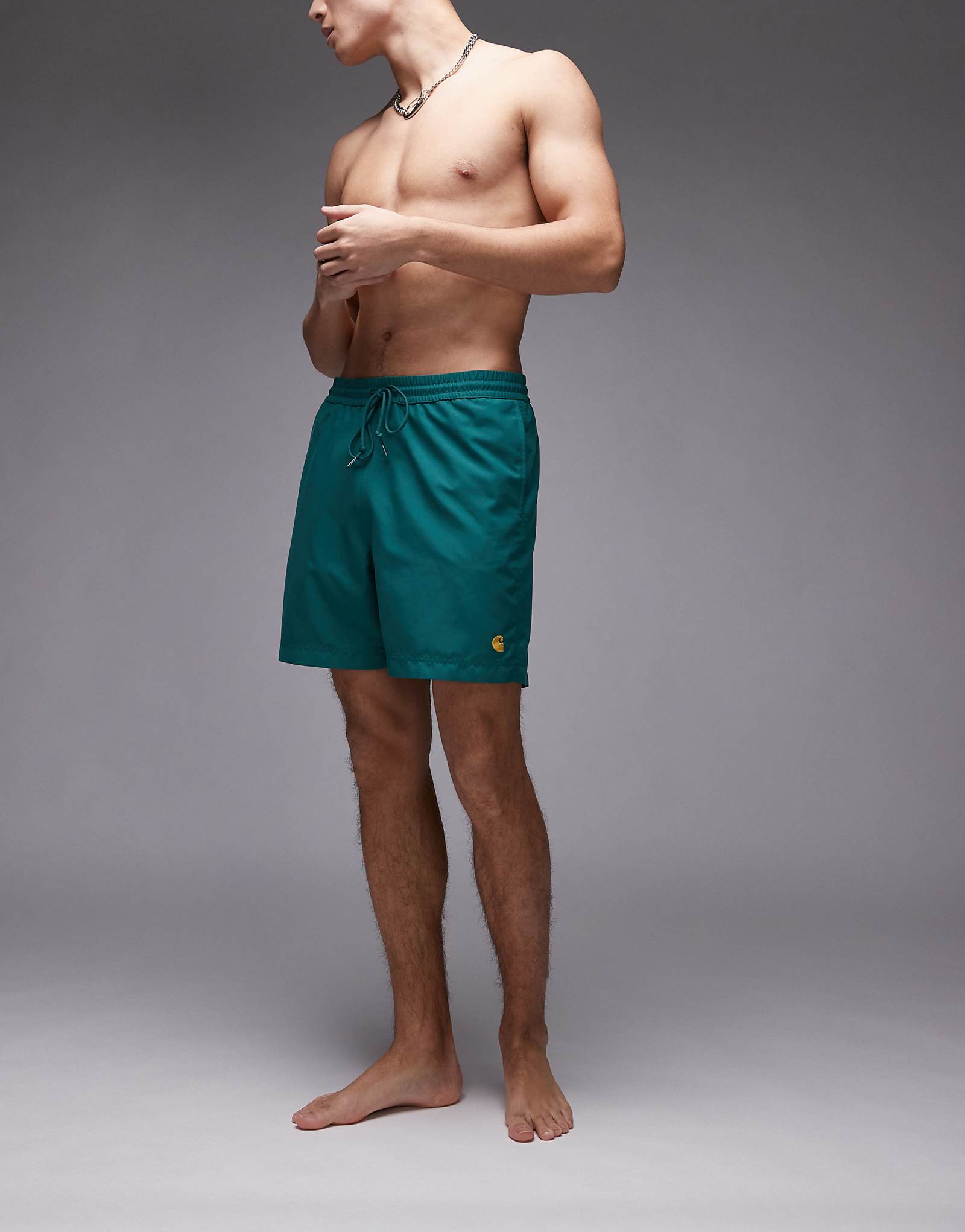 Плавки Carhartt WIP chase зеленого цвета