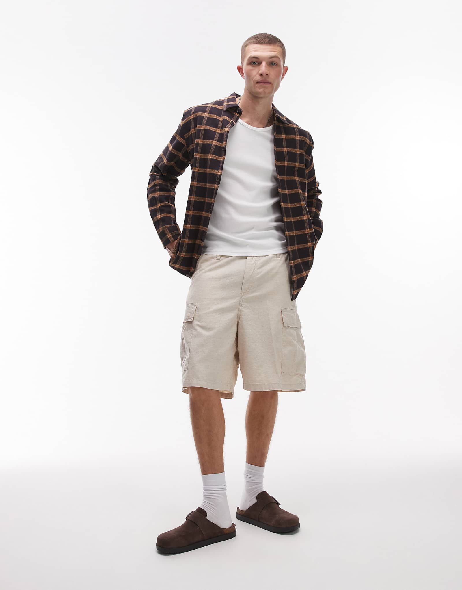 Шорты-карго Carhartt WIP alan бежевого цвета