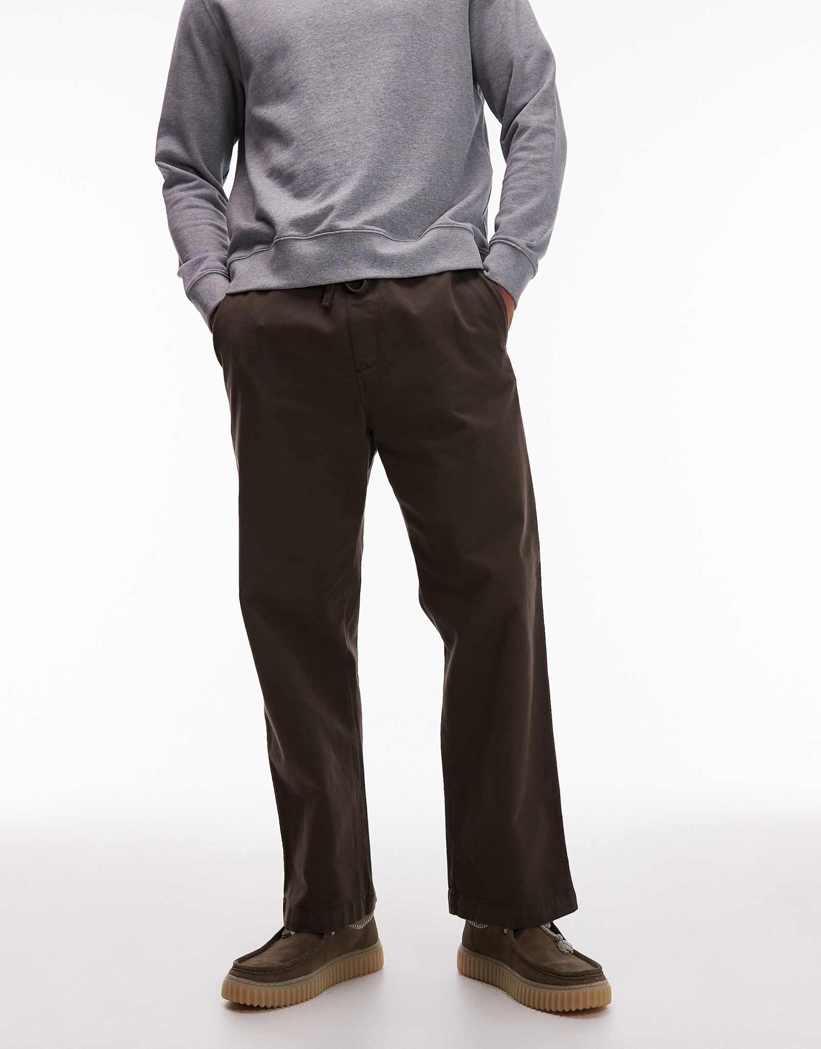 Брюки свободного кроя Carhartt WIP Floyde коричневого цвета