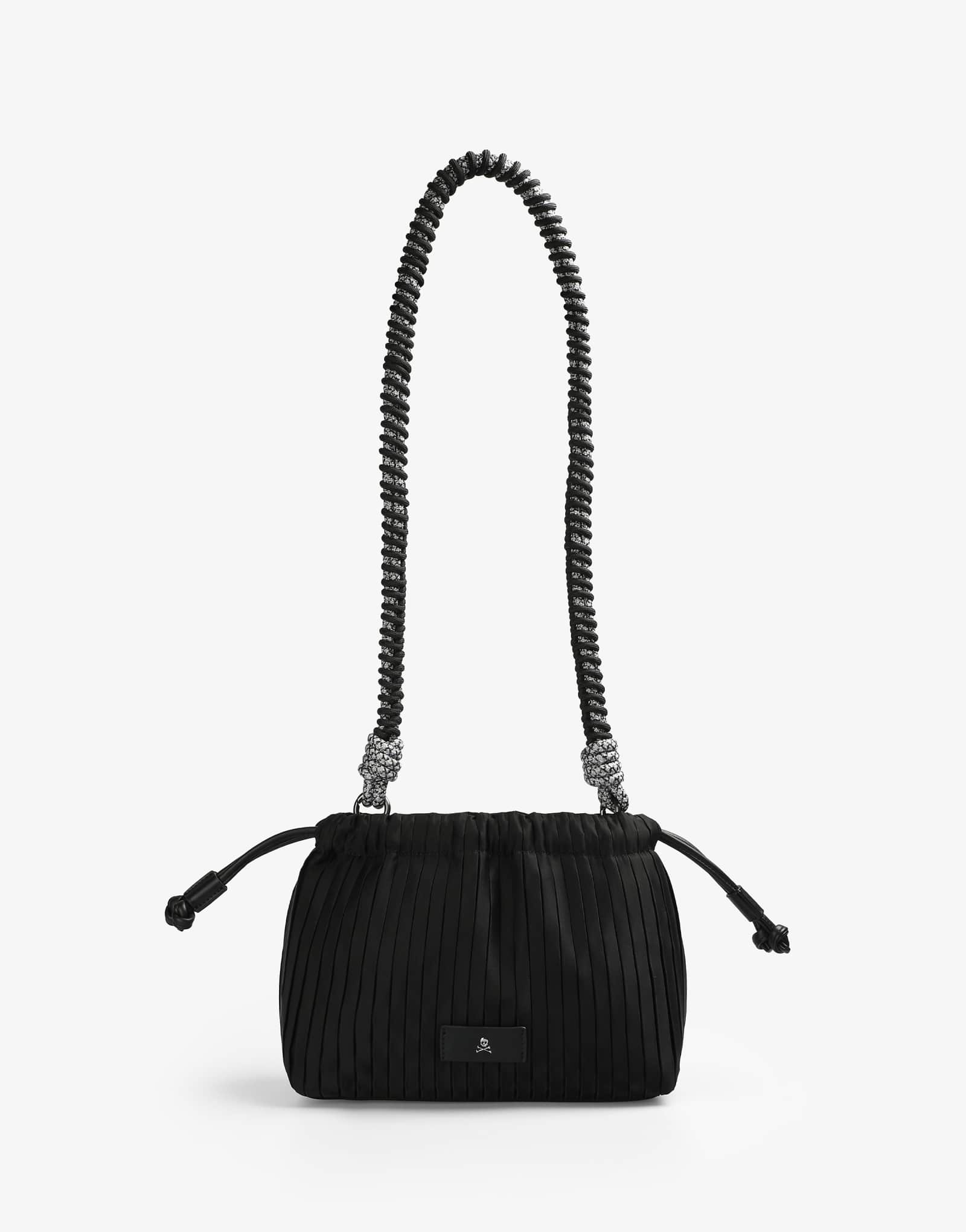 Плиссированная сумка Scalpers Ny черного цвета 11490₽