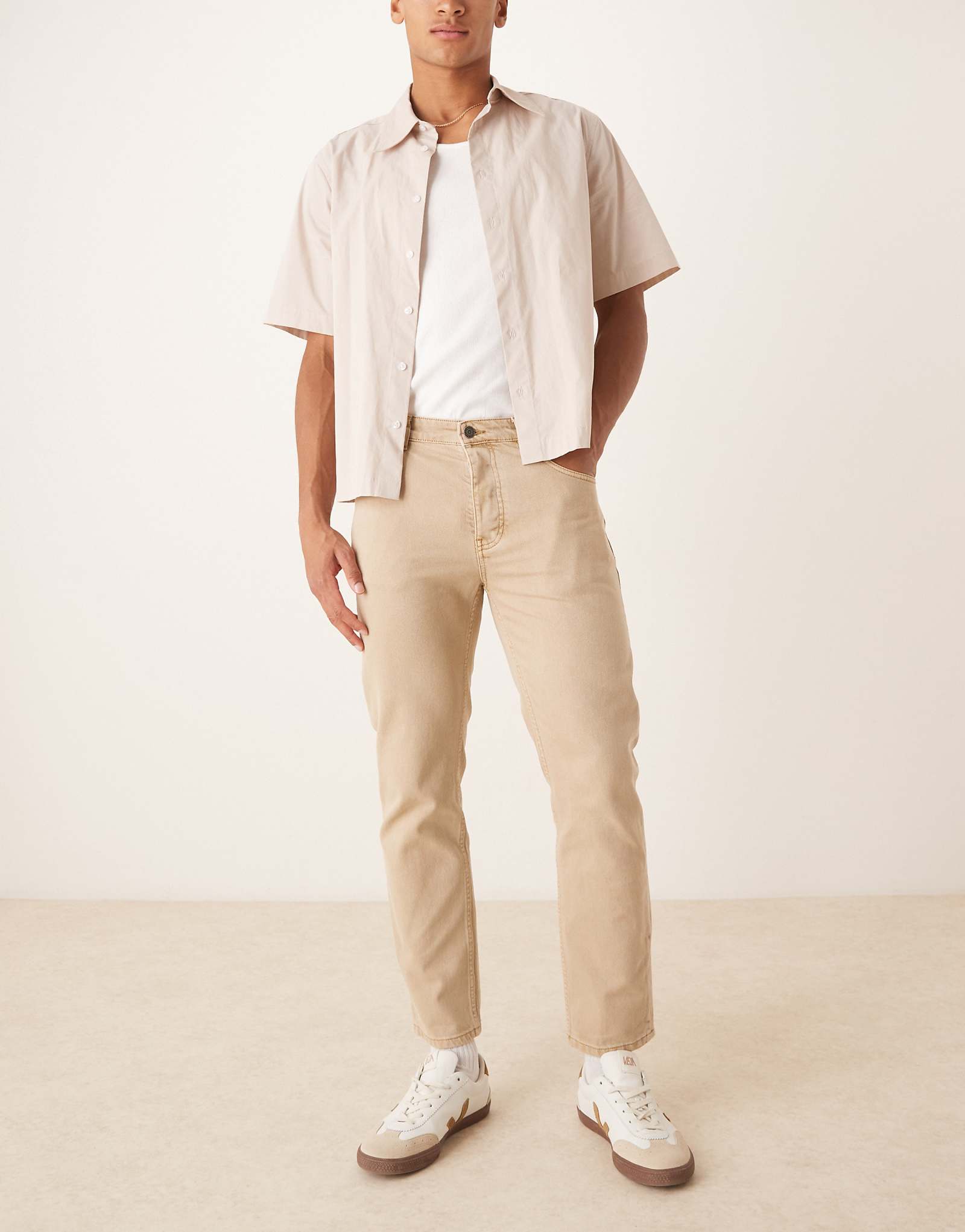 Укороченные джинсы Scalpers темно-серого цвета 17490₽