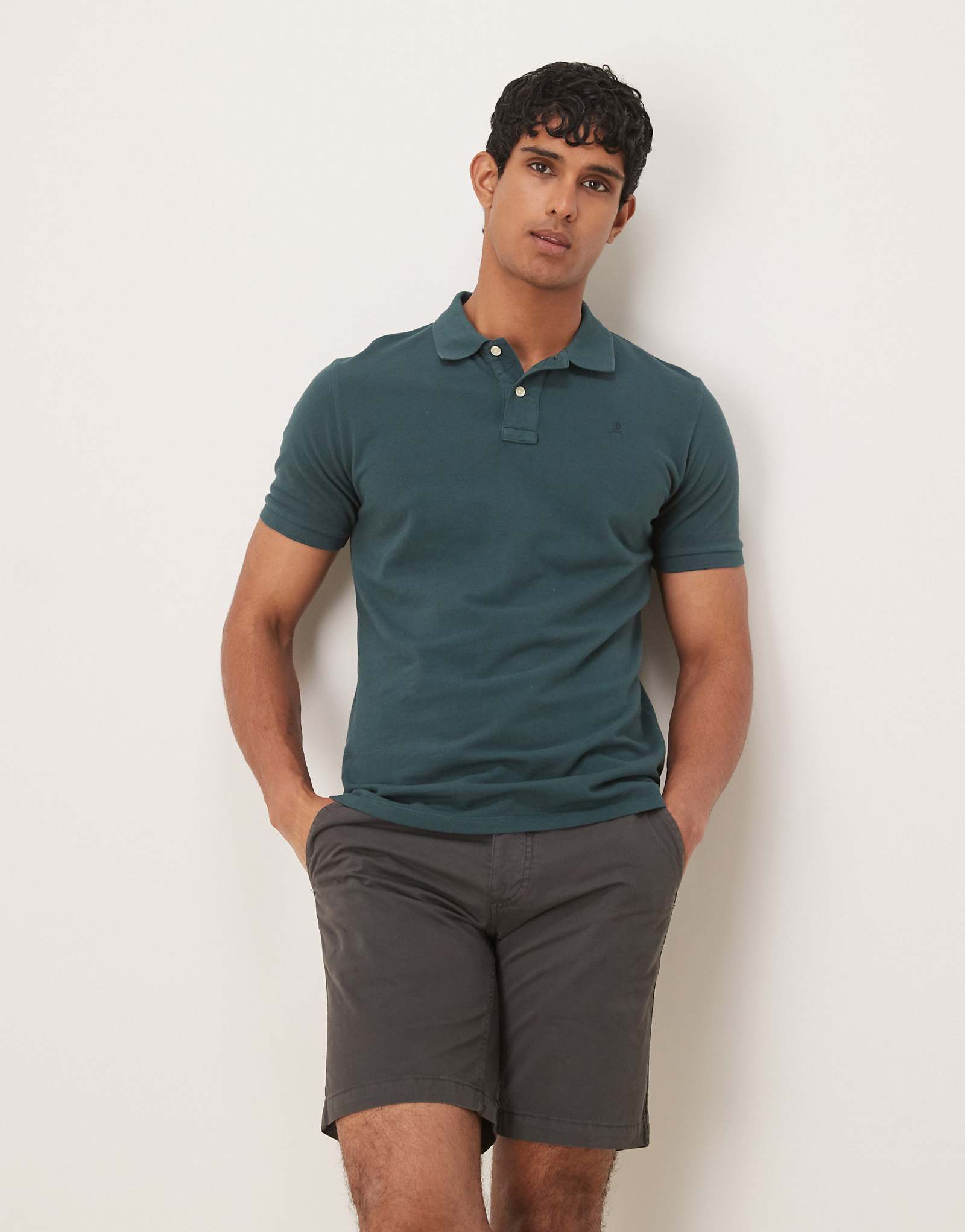 Базовое поло Scalpers темно-зеленого цвета 12390₽