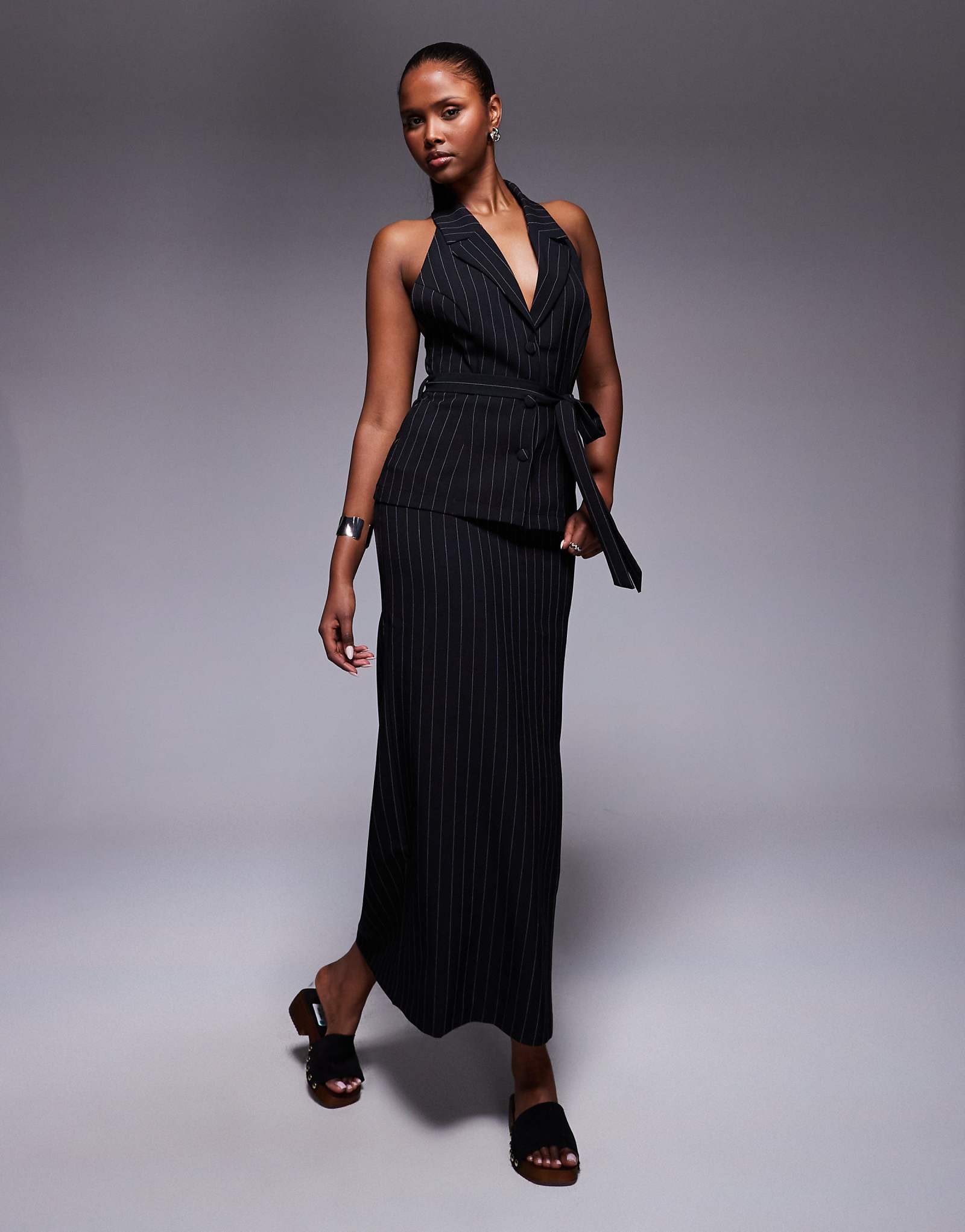 Макси-юбка в тонкую полоску от ASOS DESIGN column - часть комплекта 6490₽