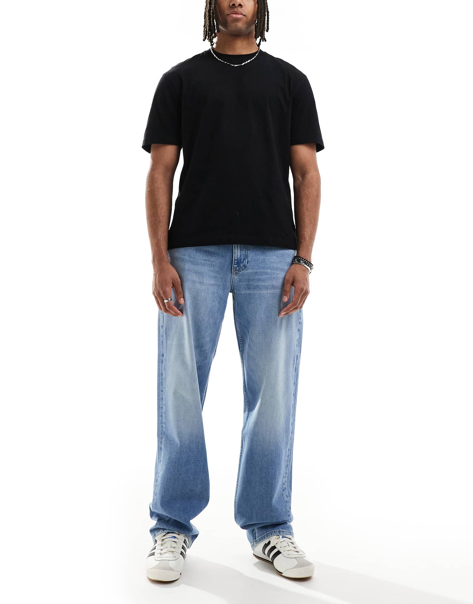 Джинсы Tommy Jeans Jamie свободного кроя с прямыми штанинами синего цвета 29790₽