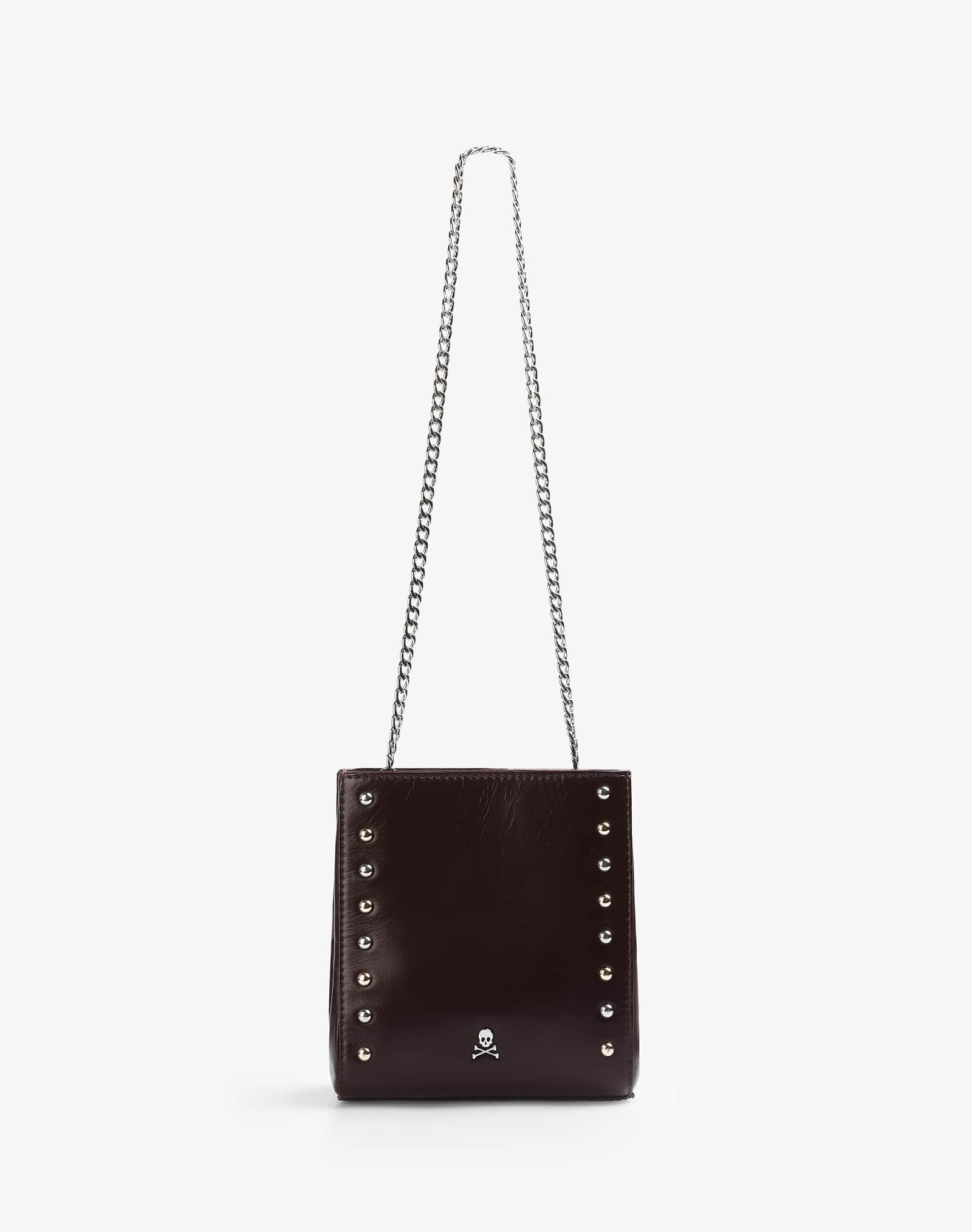 Сумка Scalpers Roma Studios бордового цвета 38990₽