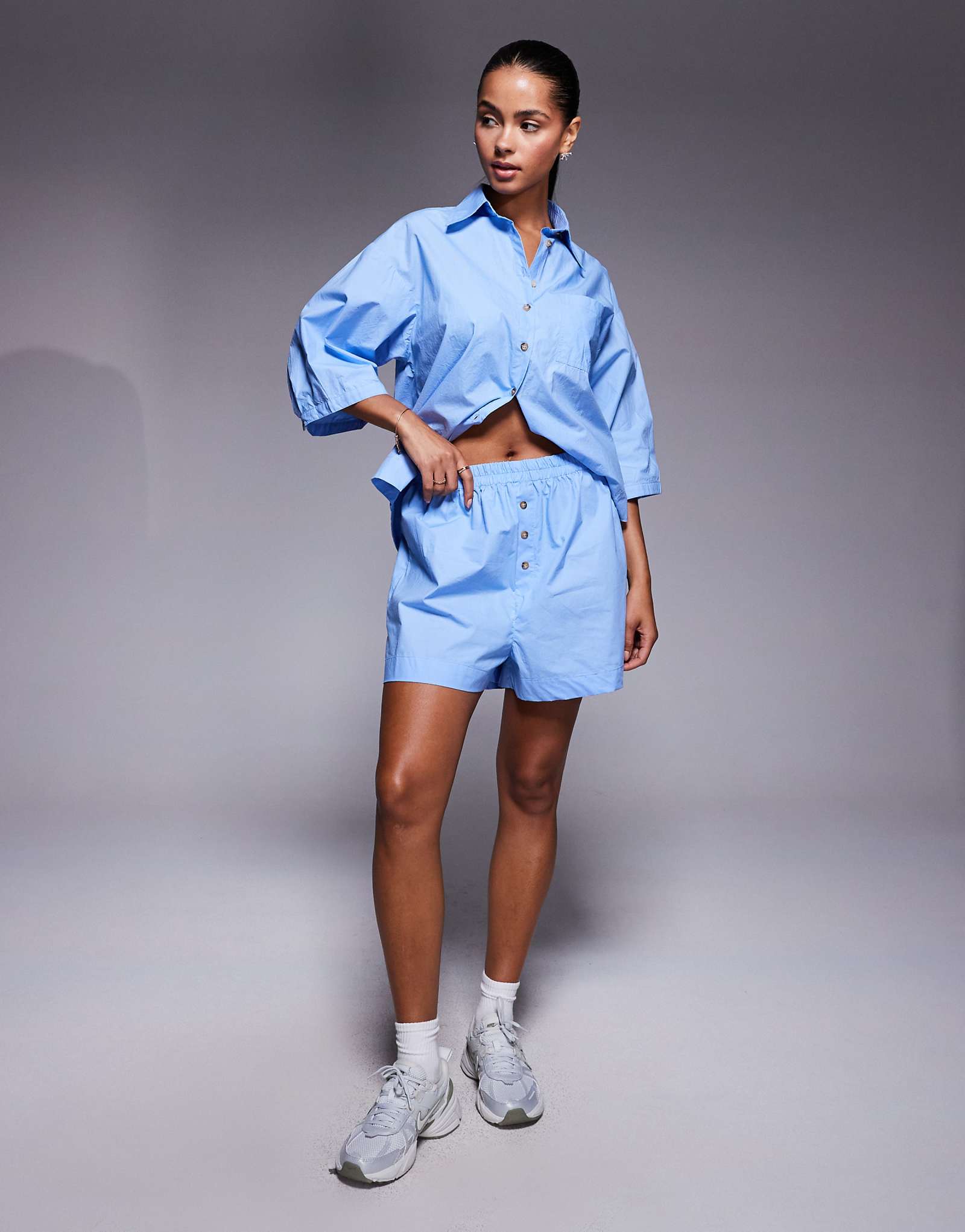 Синие облегающие шорты River Island - часть комплекта 8190₽