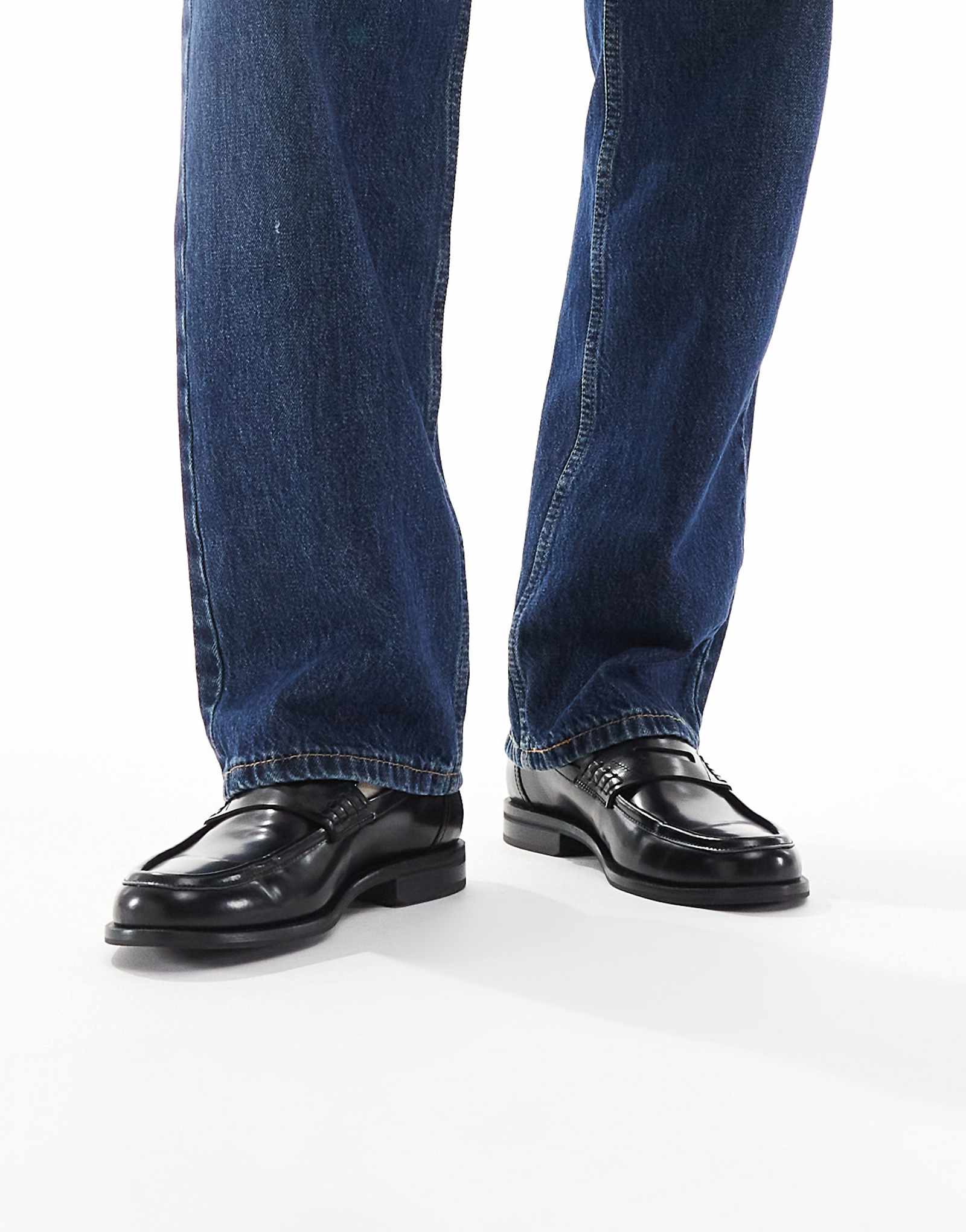 Мокасины HUGO Red Varian черного цвета