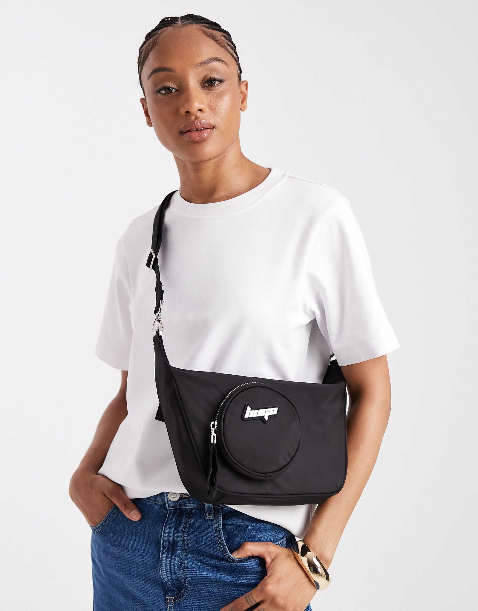 Сумка через плечо HUGO Blue Roselyn черного цвета