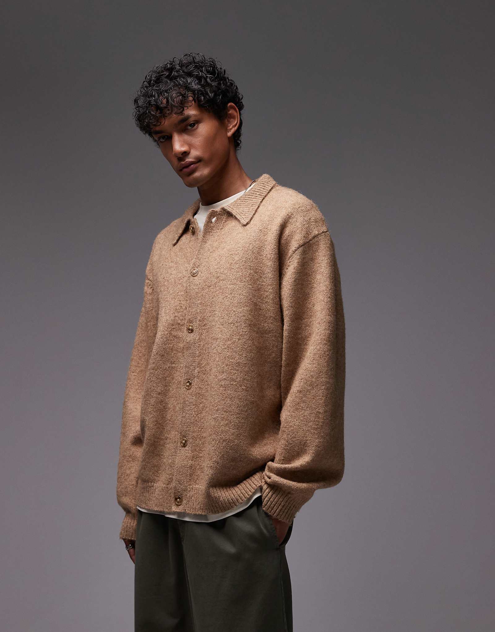 Кардиган Topman oversize-fit на пуговицах из камня 14290₽