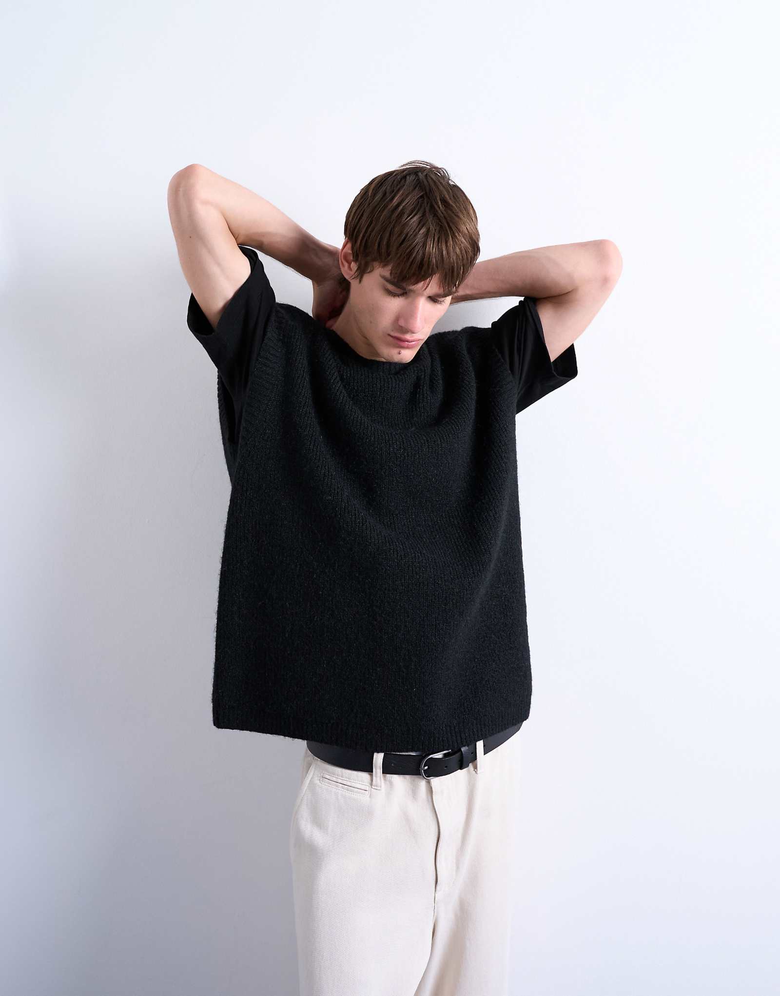 Черная майка Topman oversize fit на бретелях 10190₽