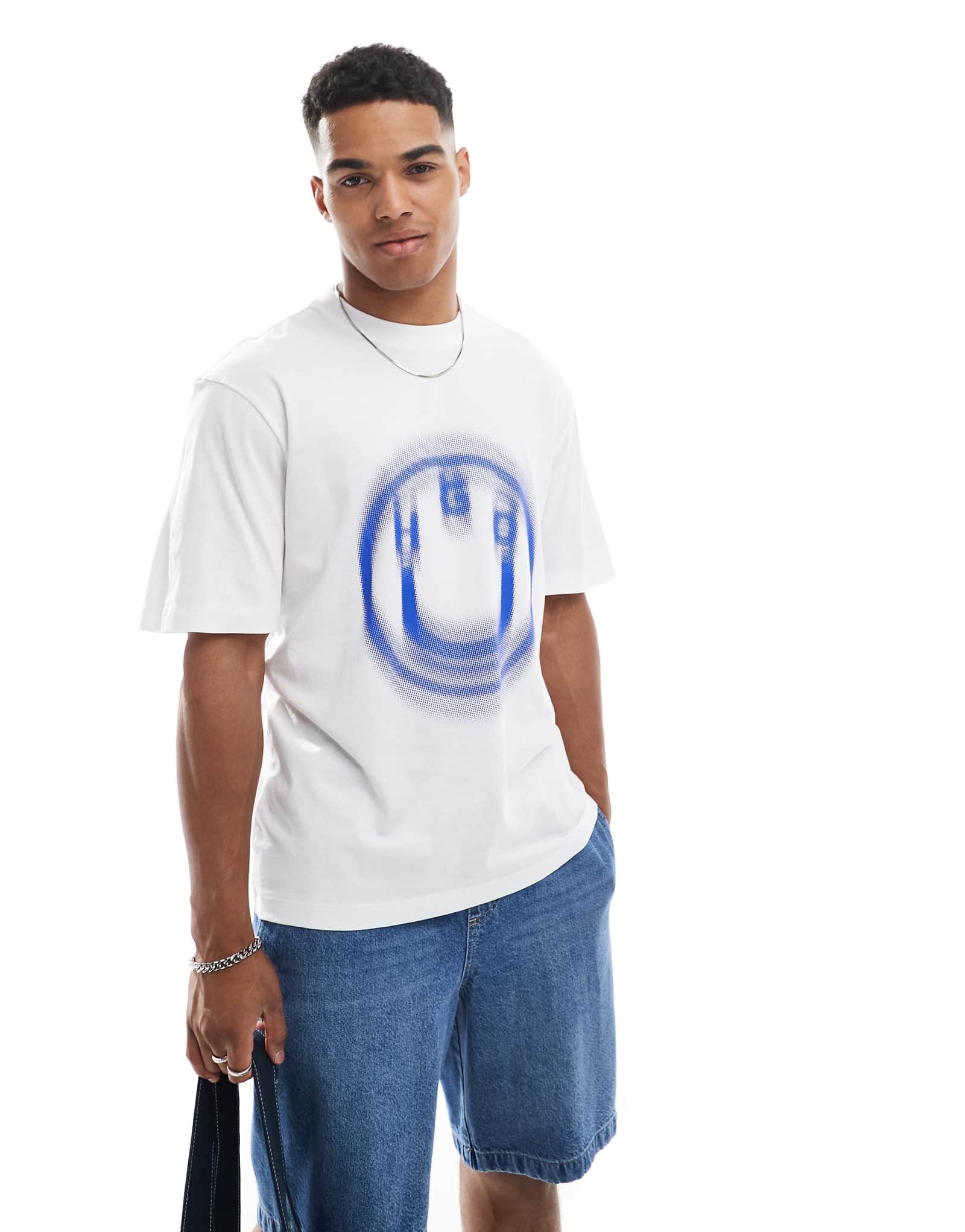 Белая футболка с графическим рисунком Hugo Blue Nalax 9490₽