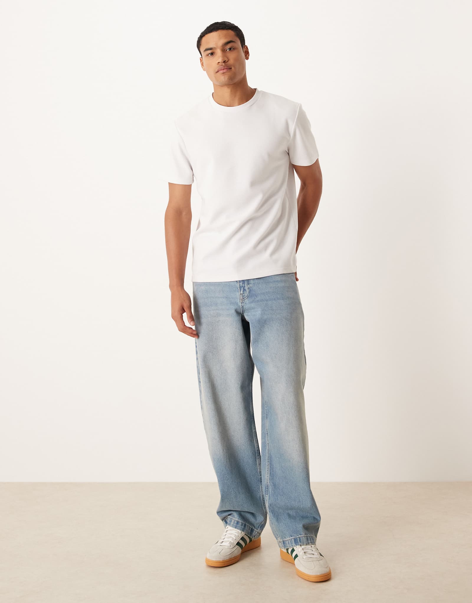 ДИЗАЙНЕРСКИЕ свободные прямые джинсы dirty midwash от ASOS 10390₽