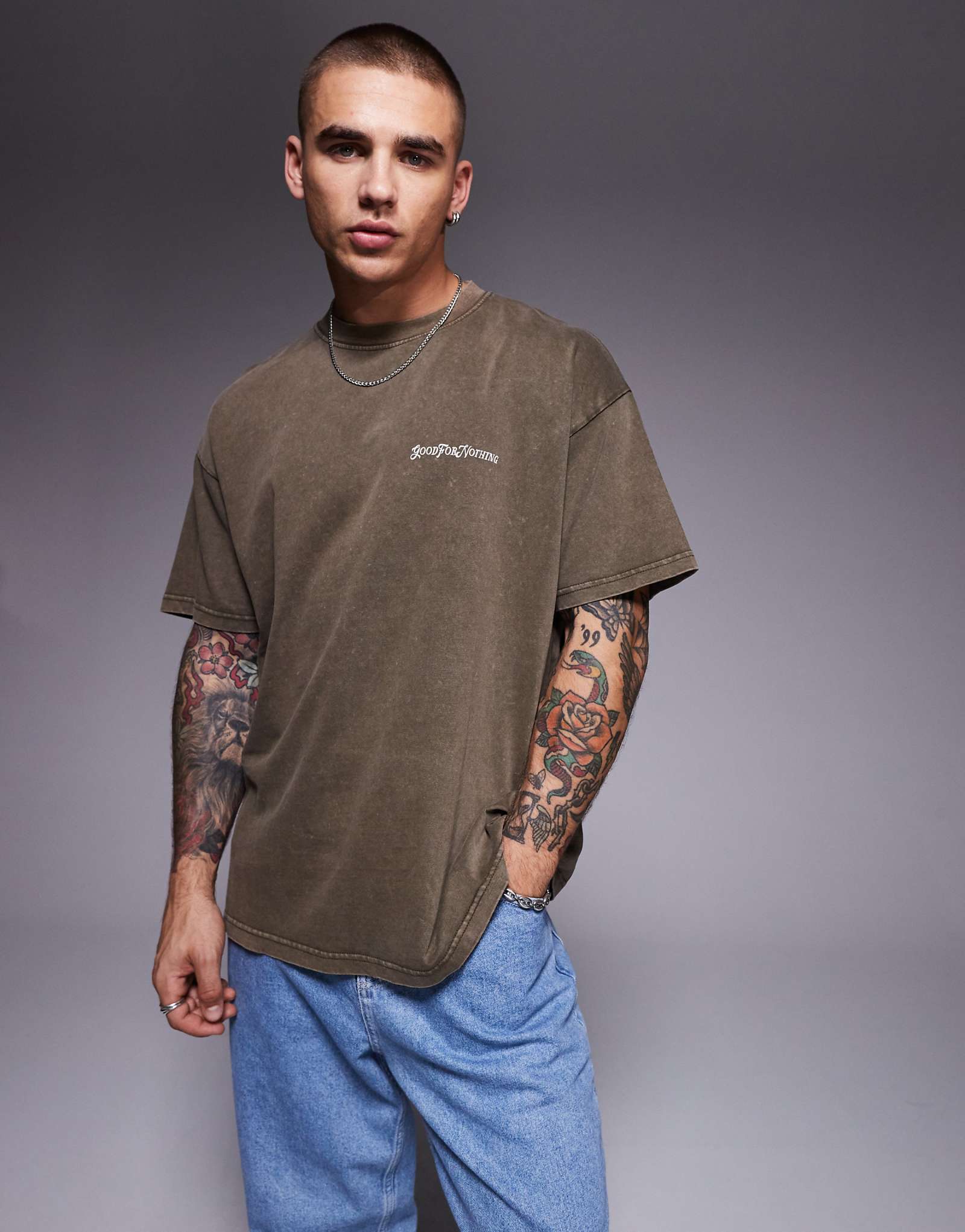 Футболка Good For Nothing essential бежевого цвета