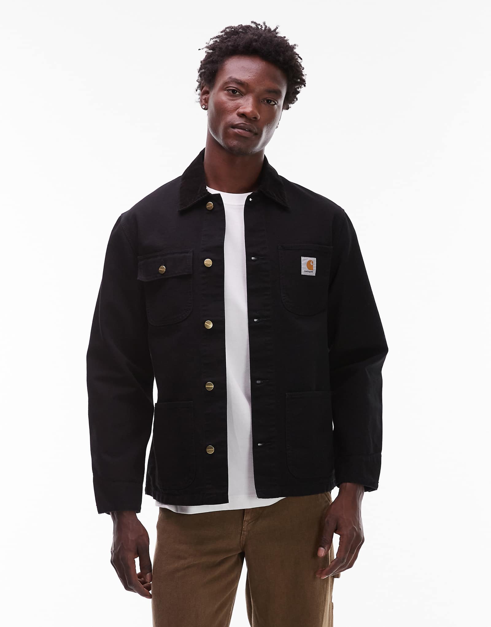 Легкое пальто Carhartt WIP michigan черного цвета 42490₽