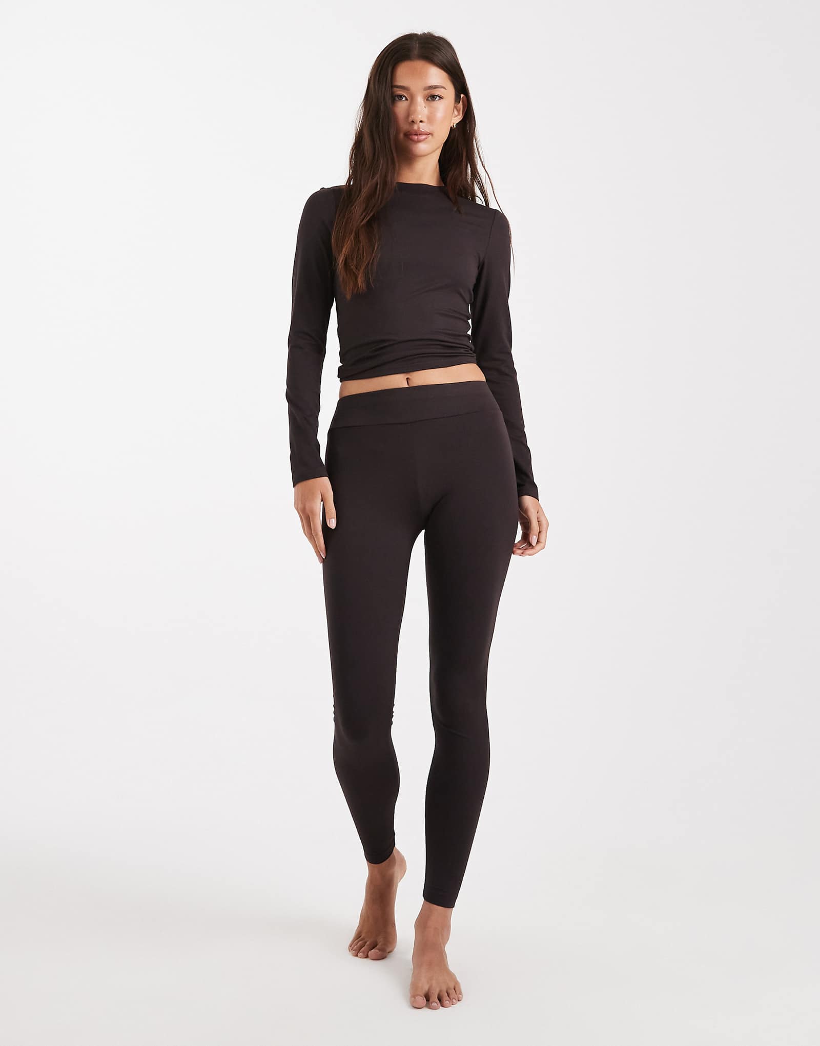 Скульптурные леггинсы мисс Селфридж в шоколадном цвете 6090₽