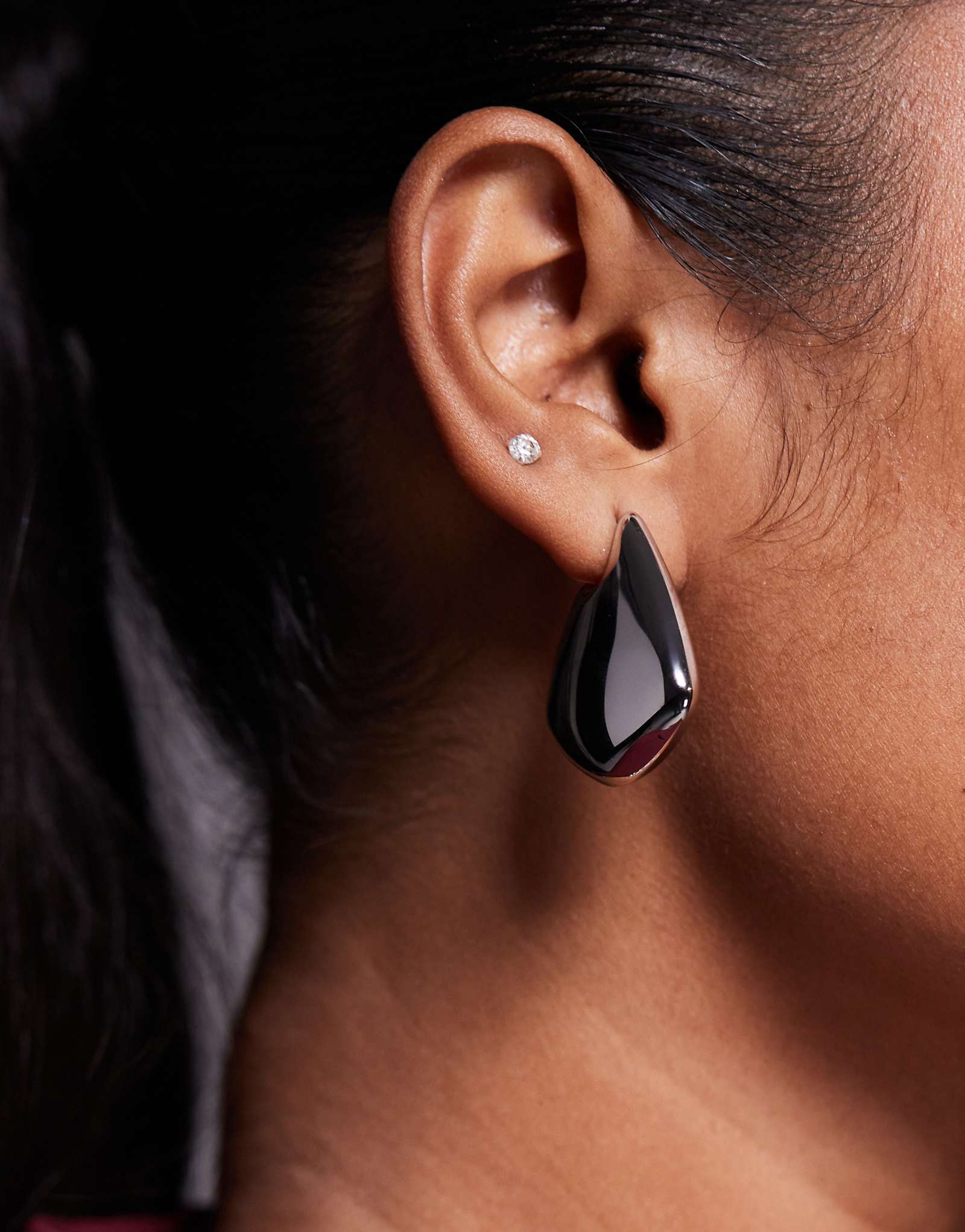 Серебряные серьги-капли ALDO Koby из нержавеющей стали, устойчивые к воздействию расплавленного металла