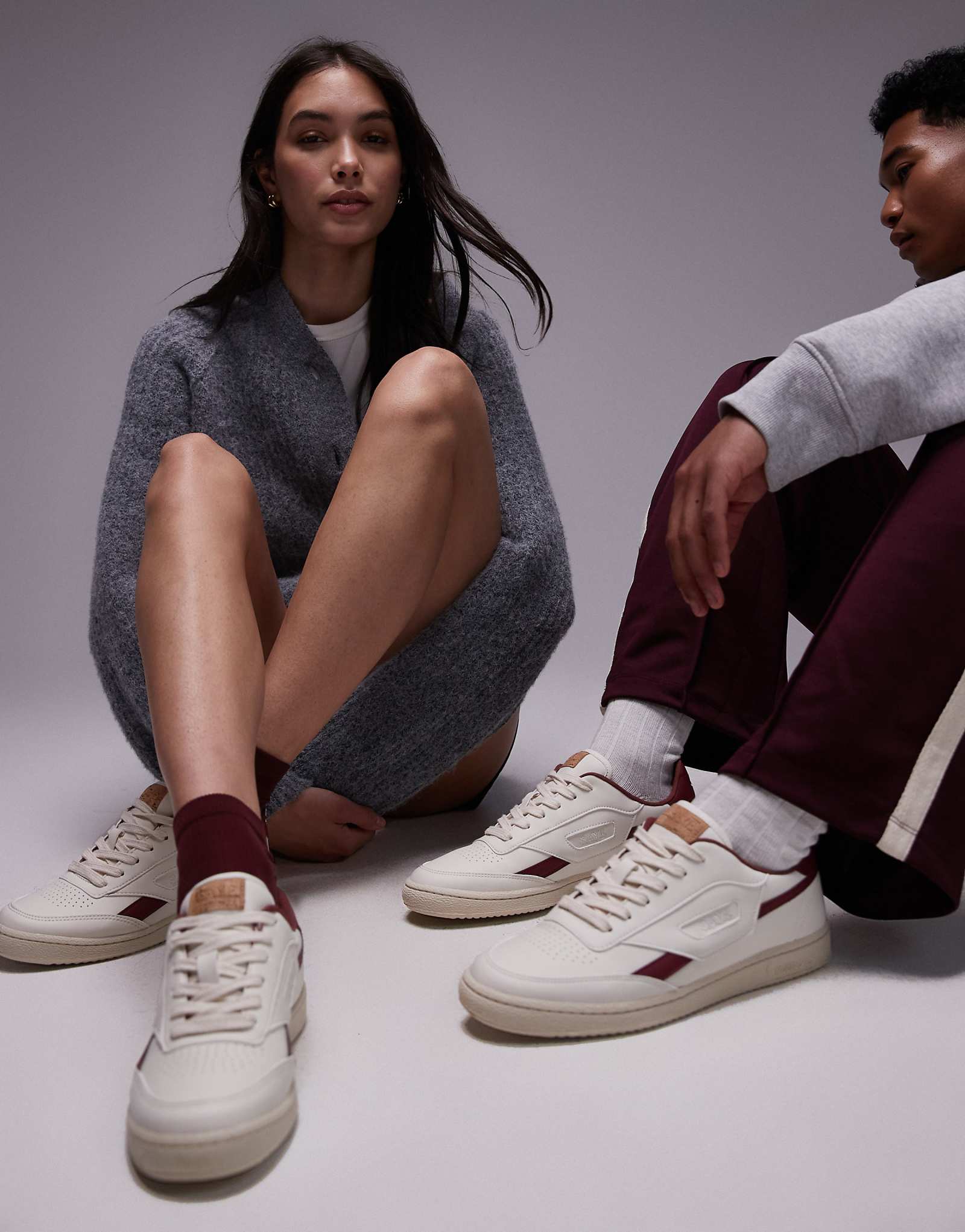 Кроссовки Saye унисекс Modelo '89 бордового цвета