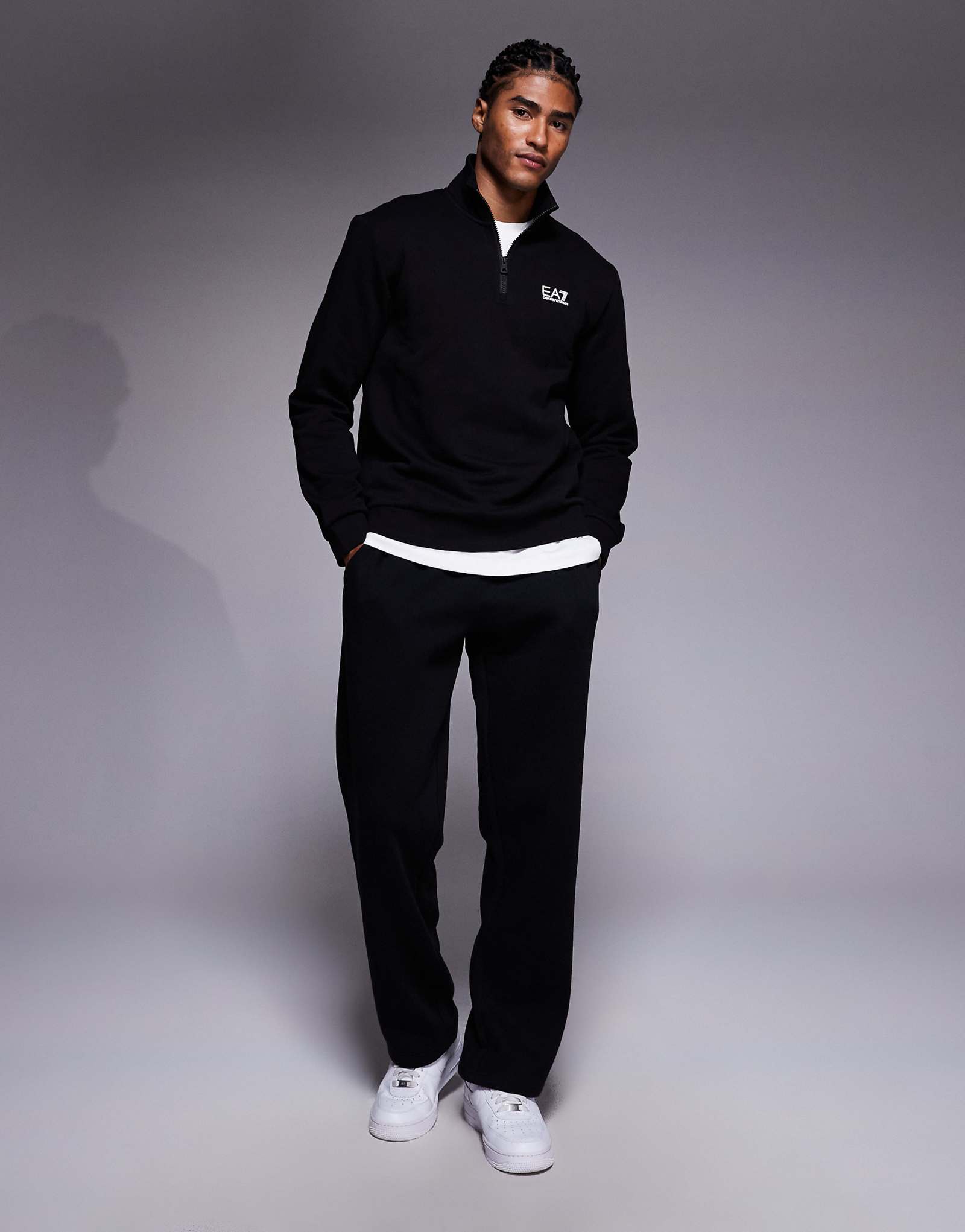 Спортивные брюки ADPT с прямыми штанинами черного цвета