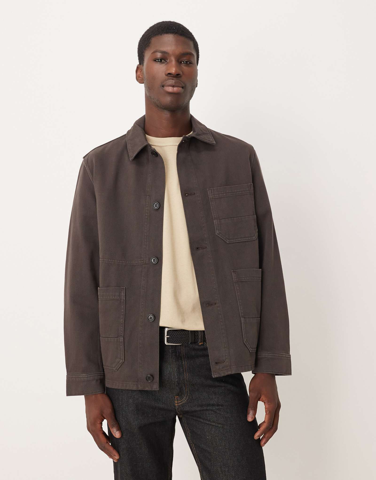 БРОШЬ из перекрашенной саржевой ткани ARKET коричневого цвета 28190₽