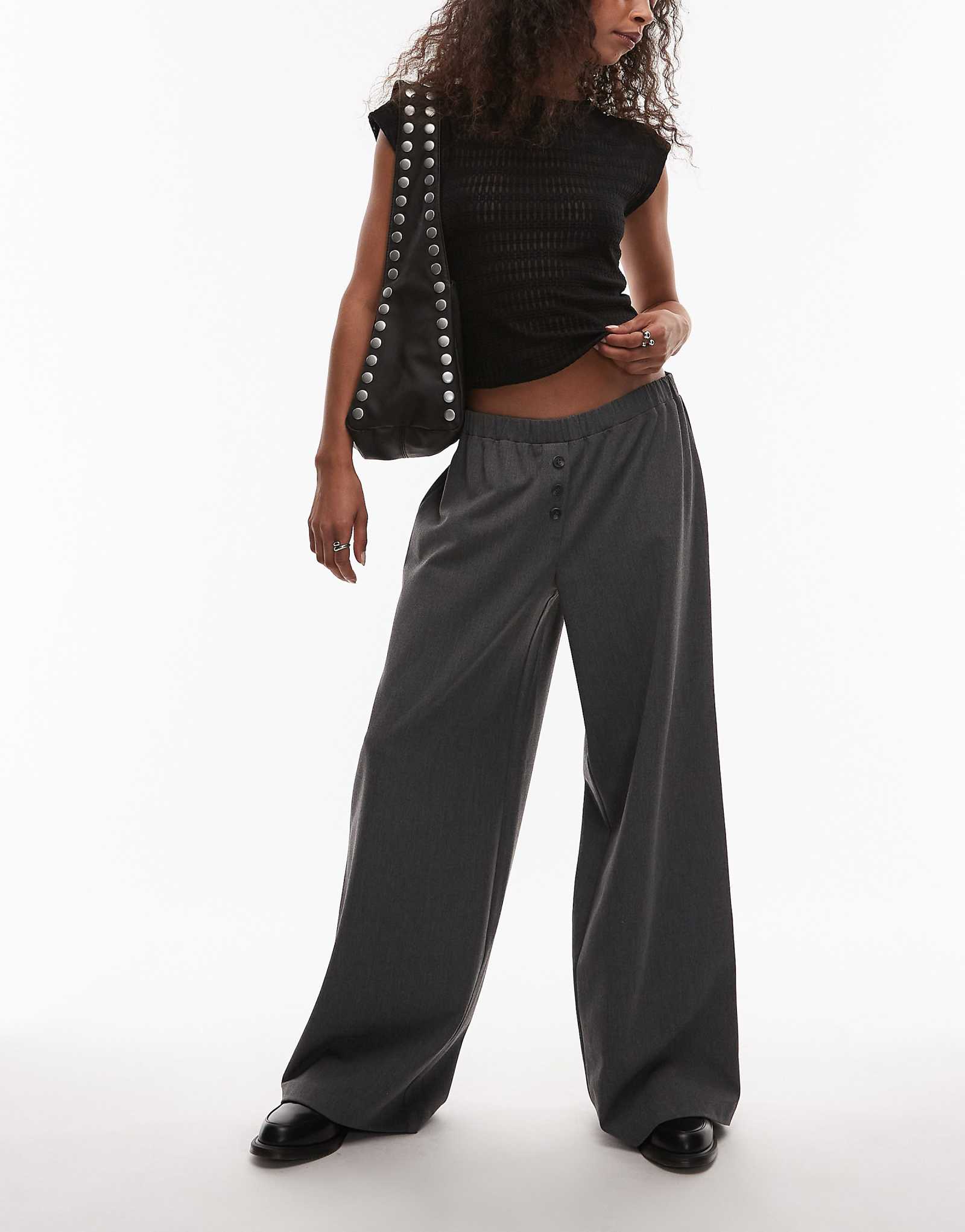 Облегающие брюки ASOS DESIGN серого цвета сшитые на заказ 8790₽