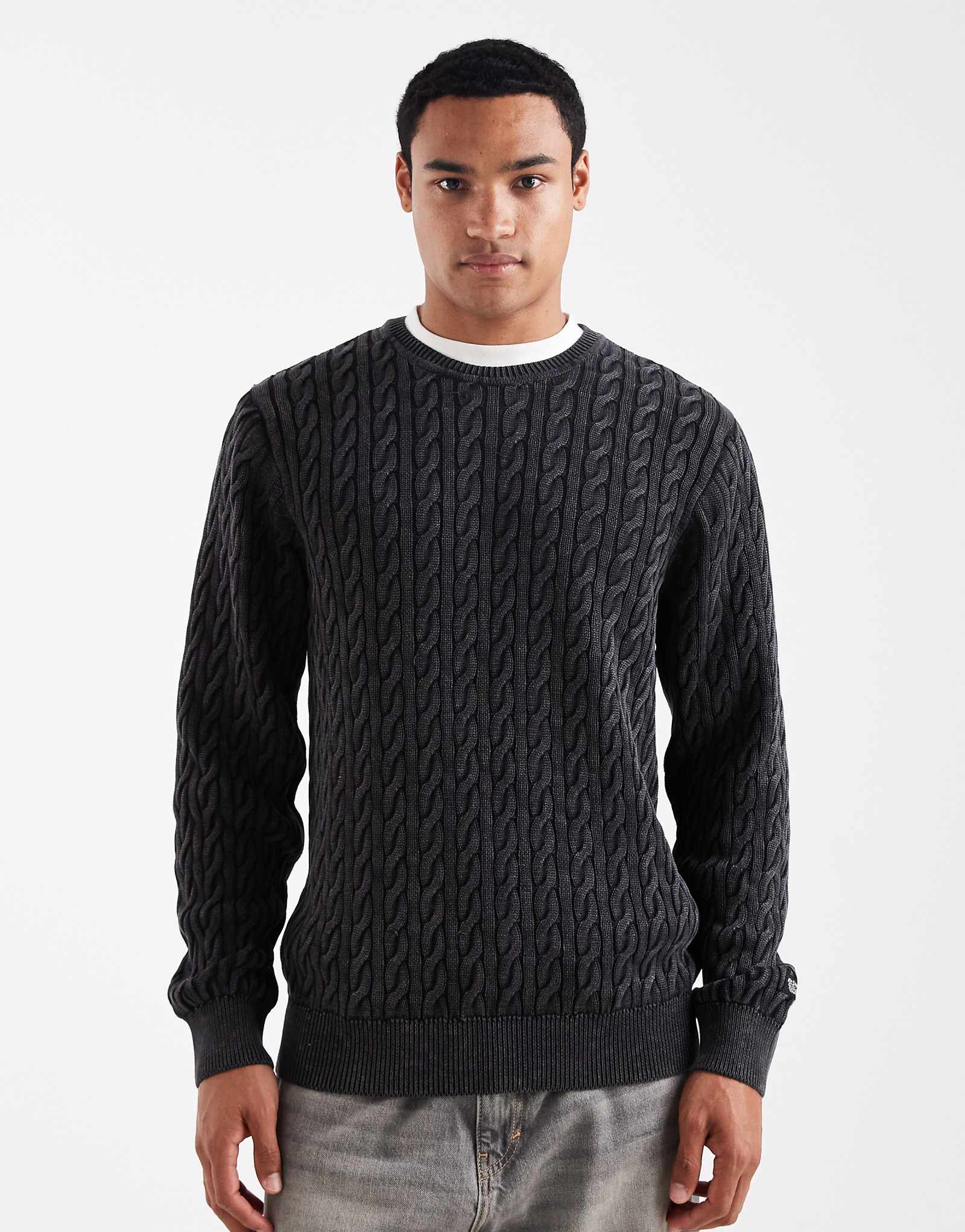 Вязаный свитер Levis presidio черного цвета 28390₽