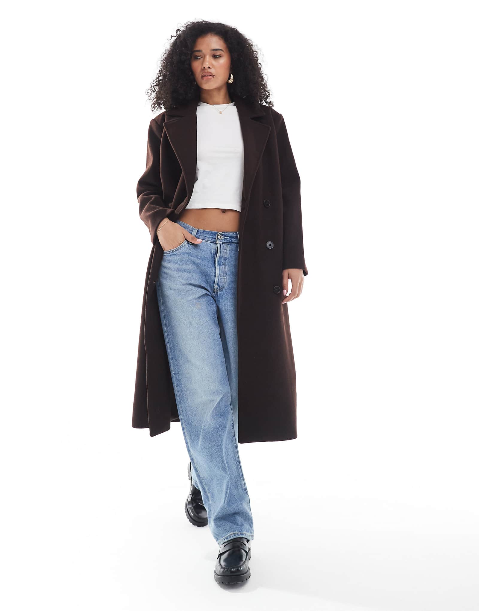 Хлопчатобумажное пальто harrison коричневого цвета сшитое на заказ 28590₽