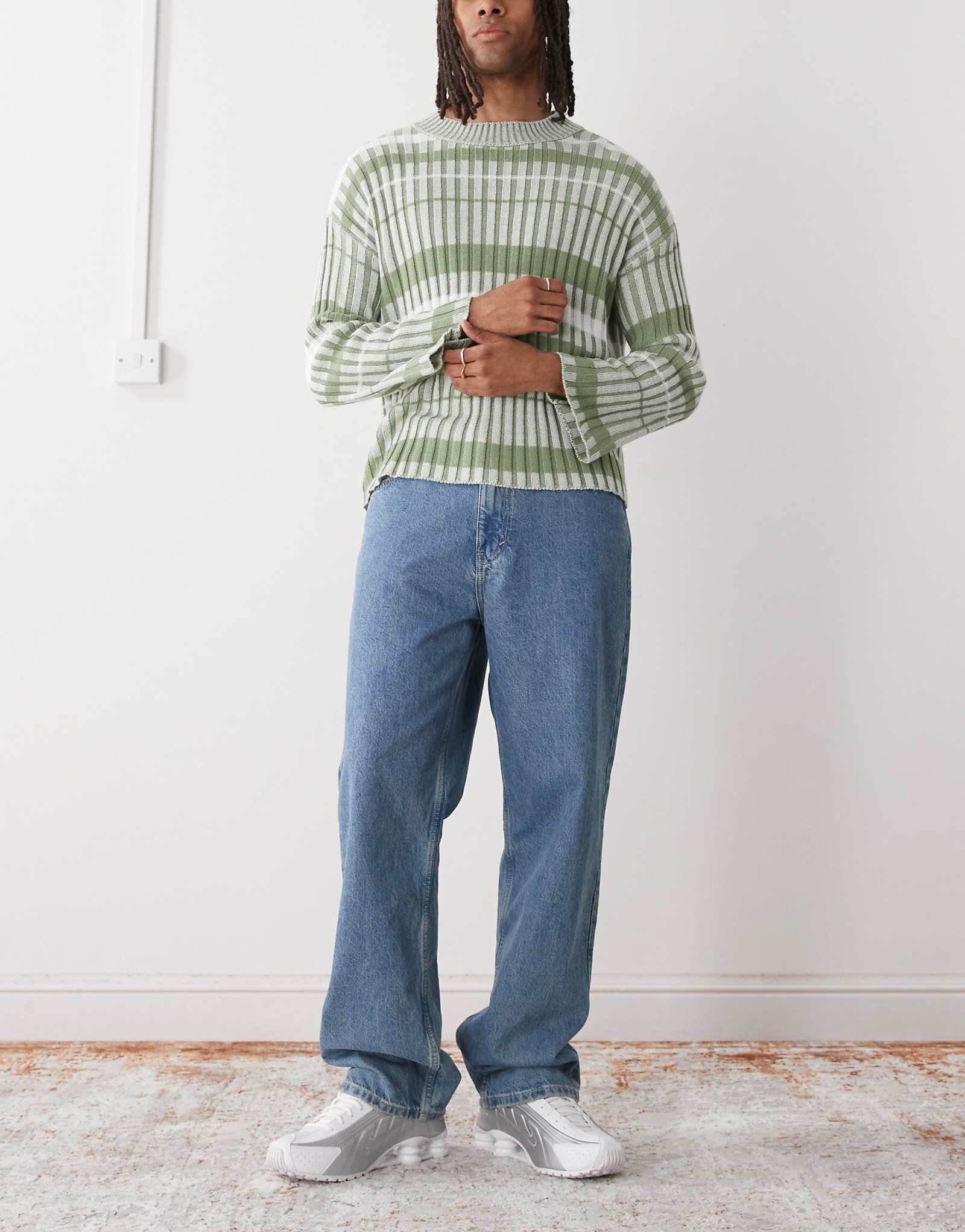 Мешковатые джинсы свободного кроя Weekday Galaxy классического синего цвета 17790₽