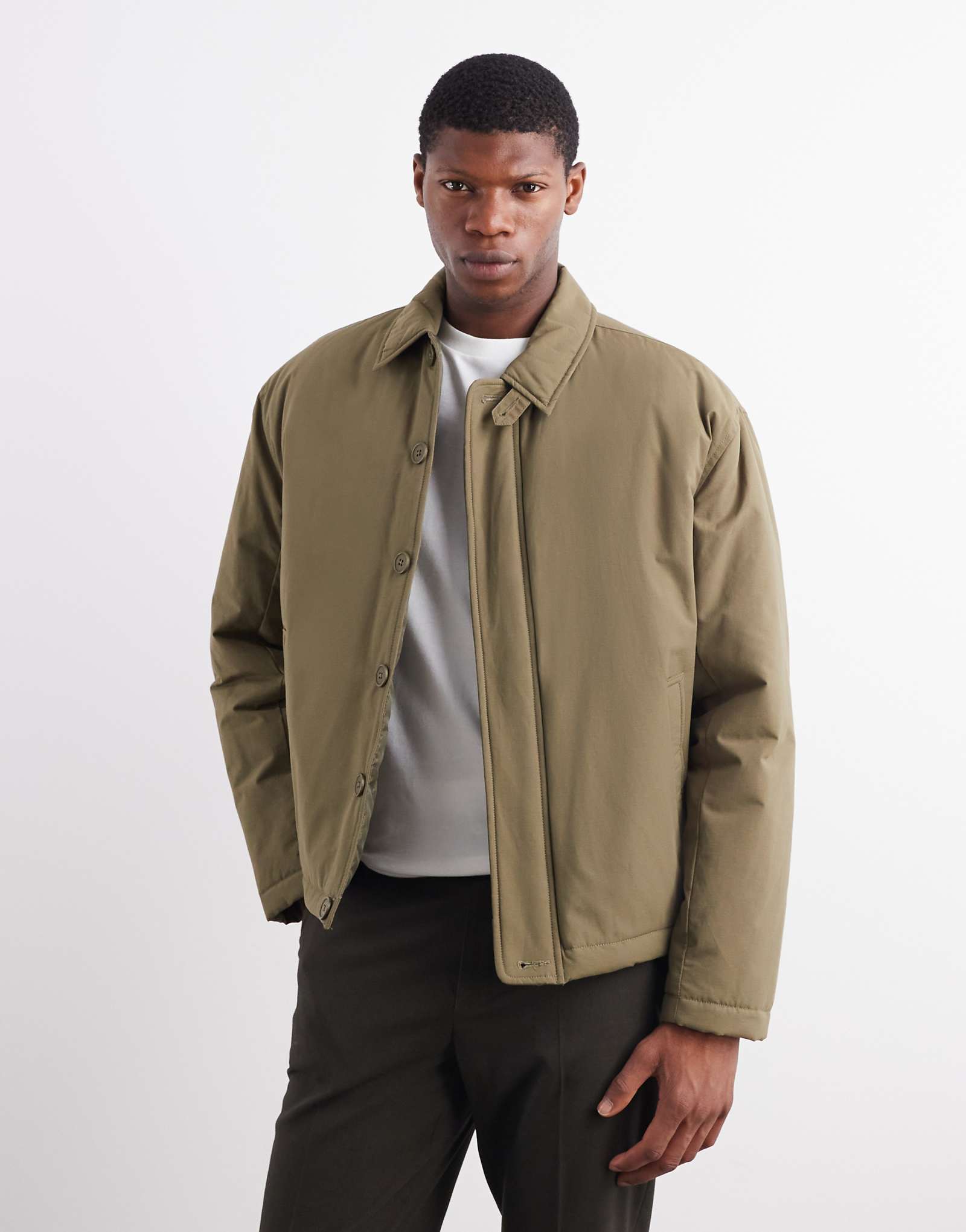 ДИЗАЙНЕРСКАЯ куртка harrington от ASOS цвета хаки 8690₽