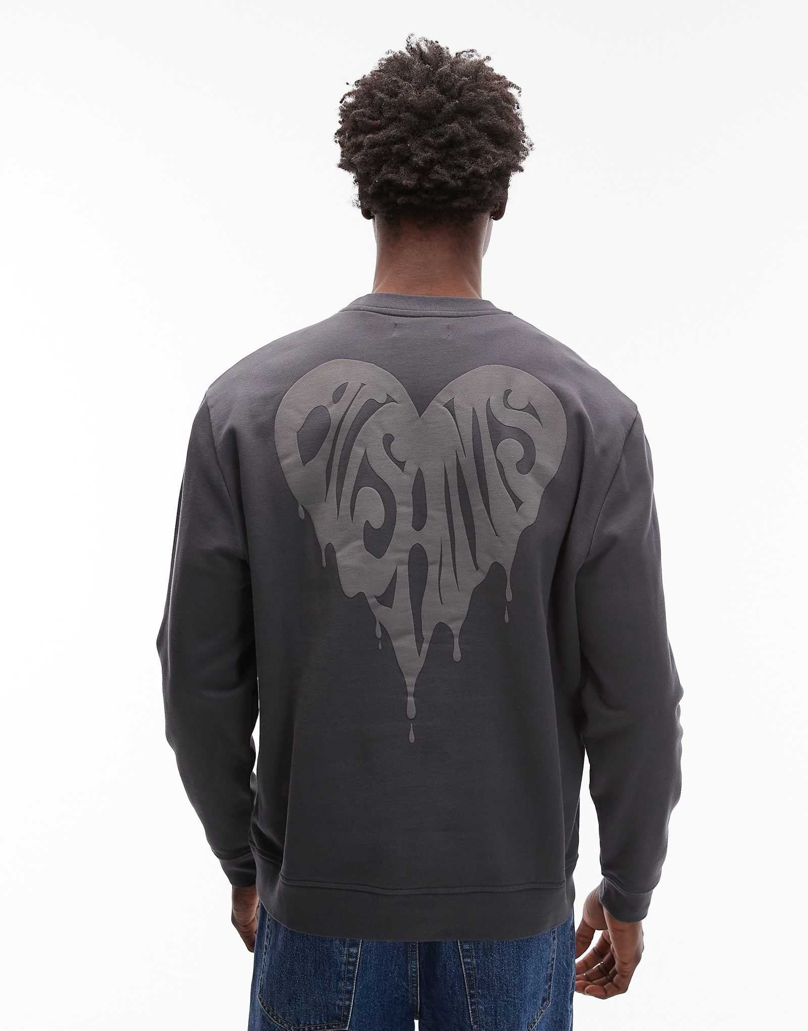 AllSaints Trip crew washed black 33190₽