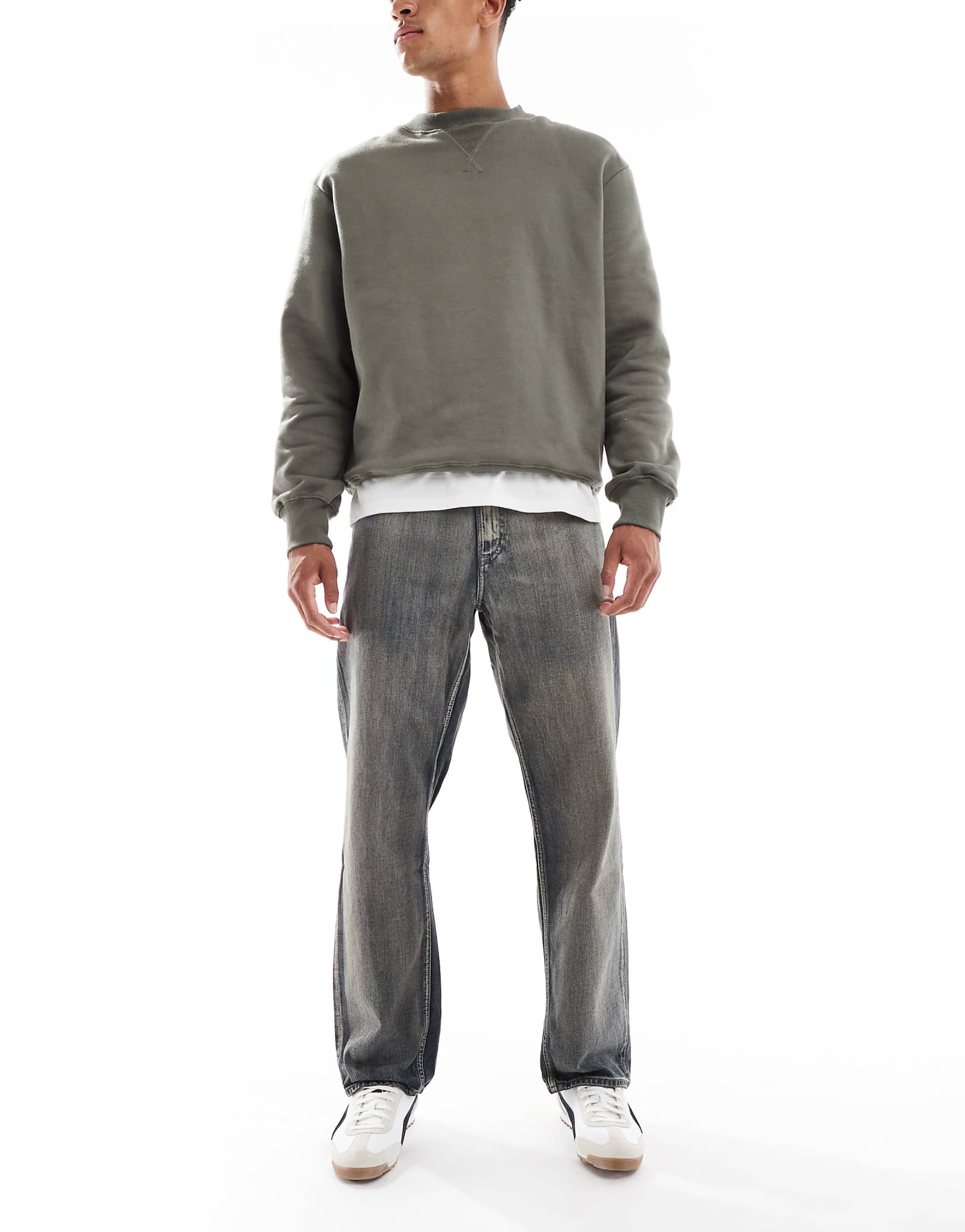 Прямые джинсы Calvin Klein Jeans 90-х годов с отделкой под камень 41190₽