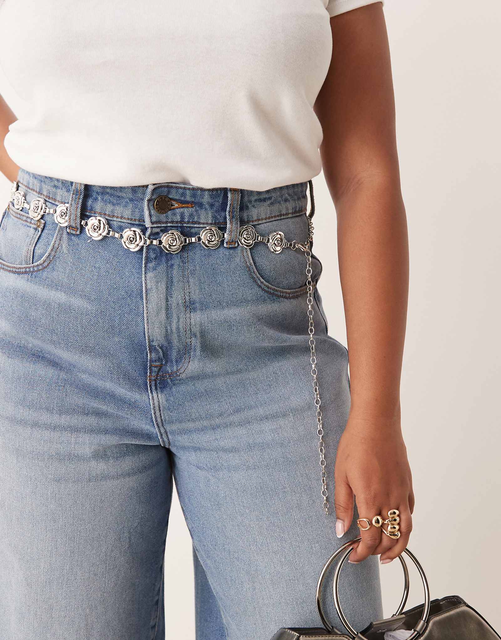 Мои аксессуары: пояс-цепочка Curve rose из винтажного серебра