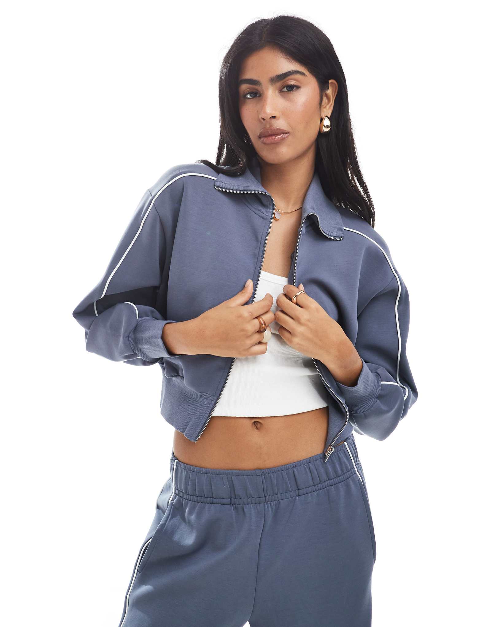 Куртка из хлопка ultimate soft серого цвета folkstone - часть комплекта 10190₽