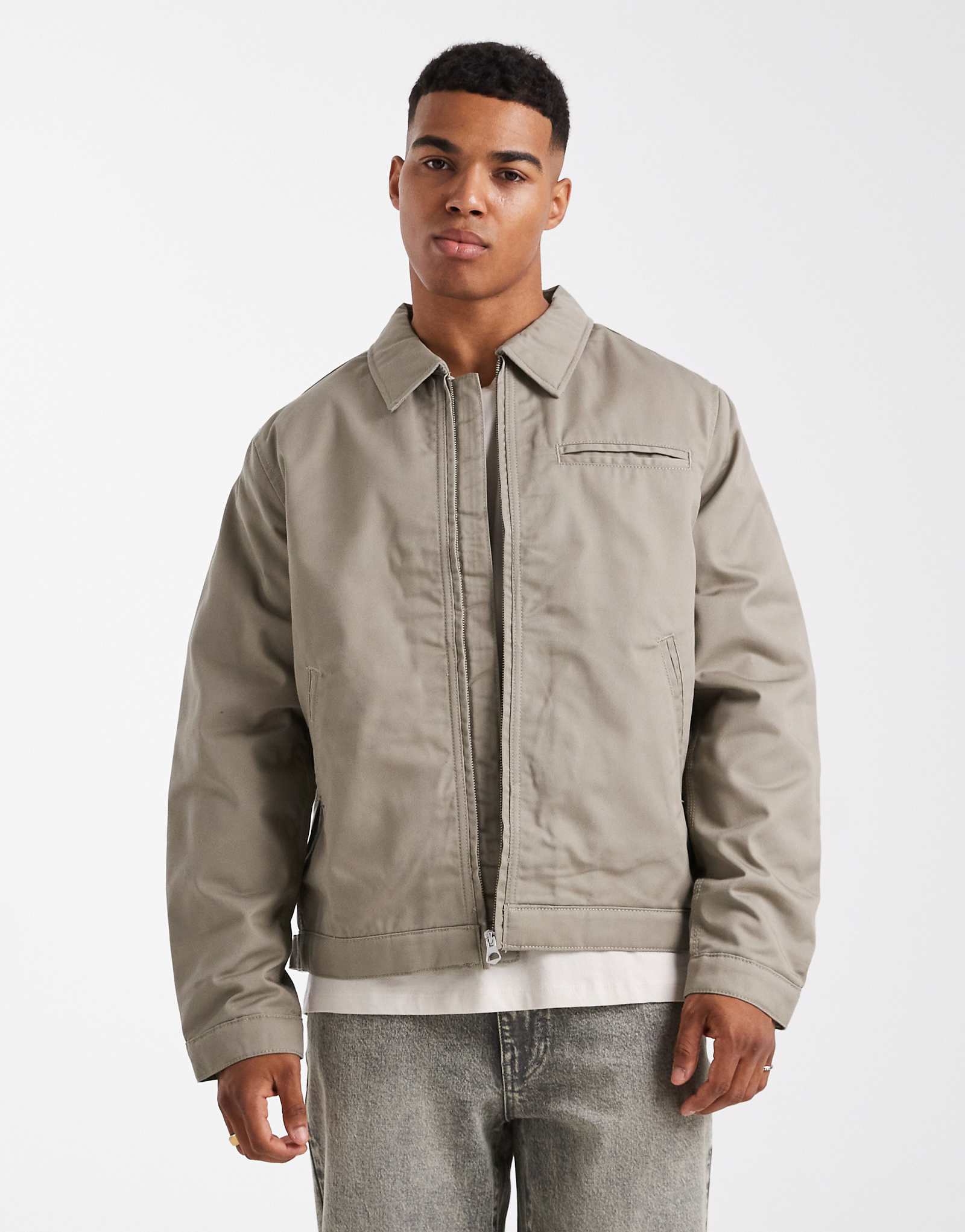 Куртка Jack -Jones harrington бежевого цвета с двойной молнией 14690₽