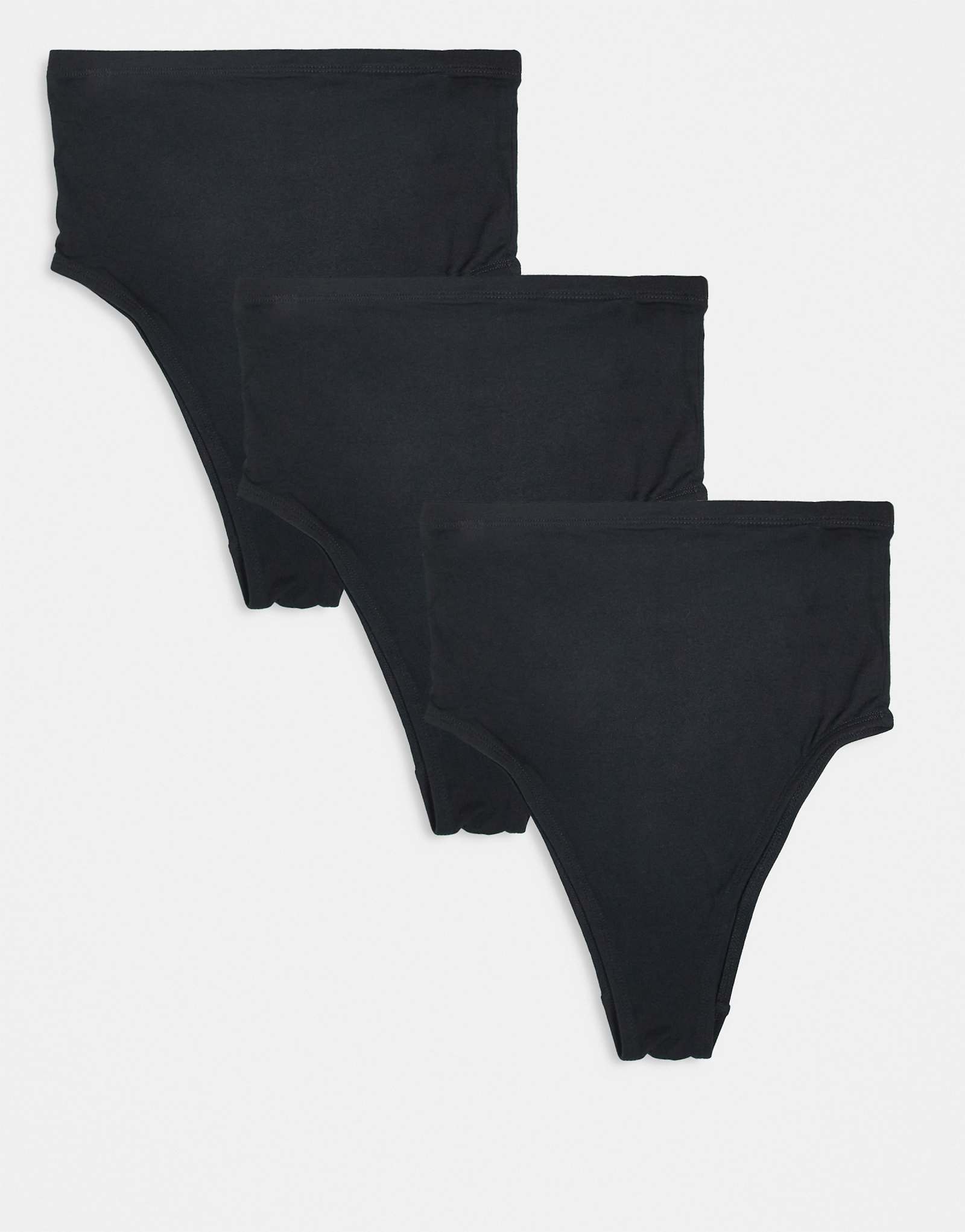 Черные трусы Mamalicious для беременных из 3 упаковок с высокой талией и высокими штанинами 10390₽