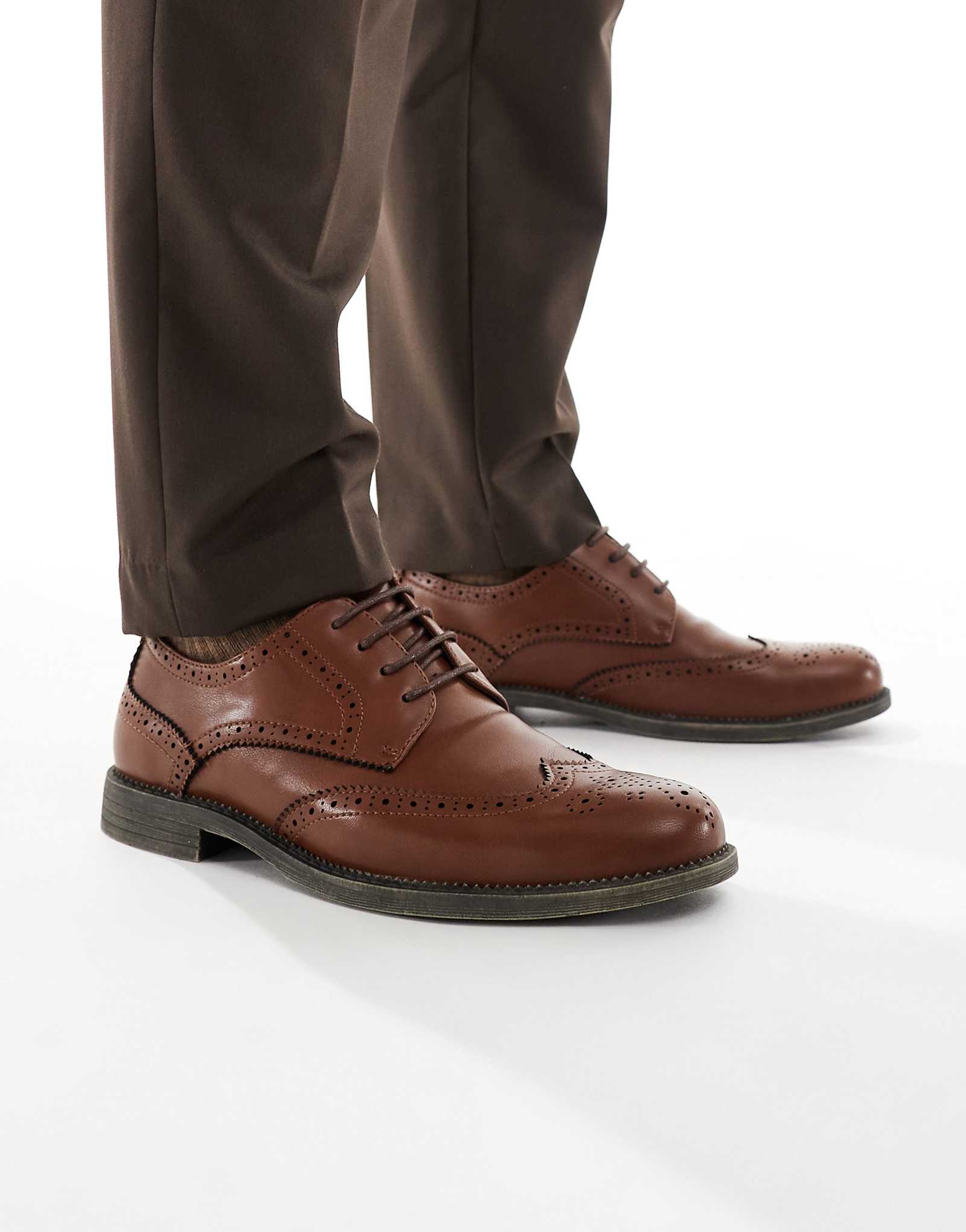 Оксфордские туфли SEQWL Beatles коричневого цвета