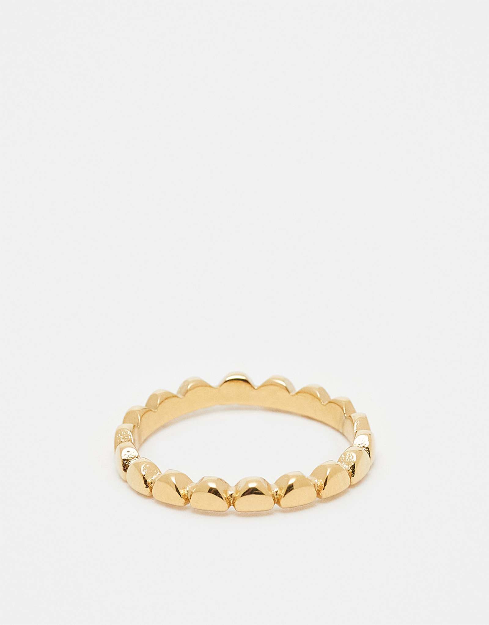 Изящное кольцо-сердечко Lost Souls с украшением в виде кристаллов из нержавеющей стали с покрытием из 18-каратного золота 5290₽